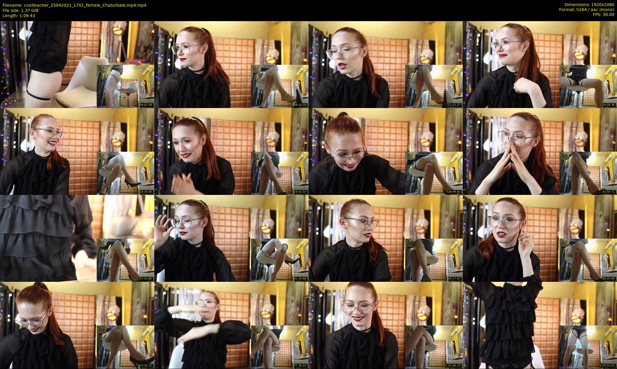 coolteacher — 70 minute Chaturbate female cam show recording, 1080p, Apr 25, 2021