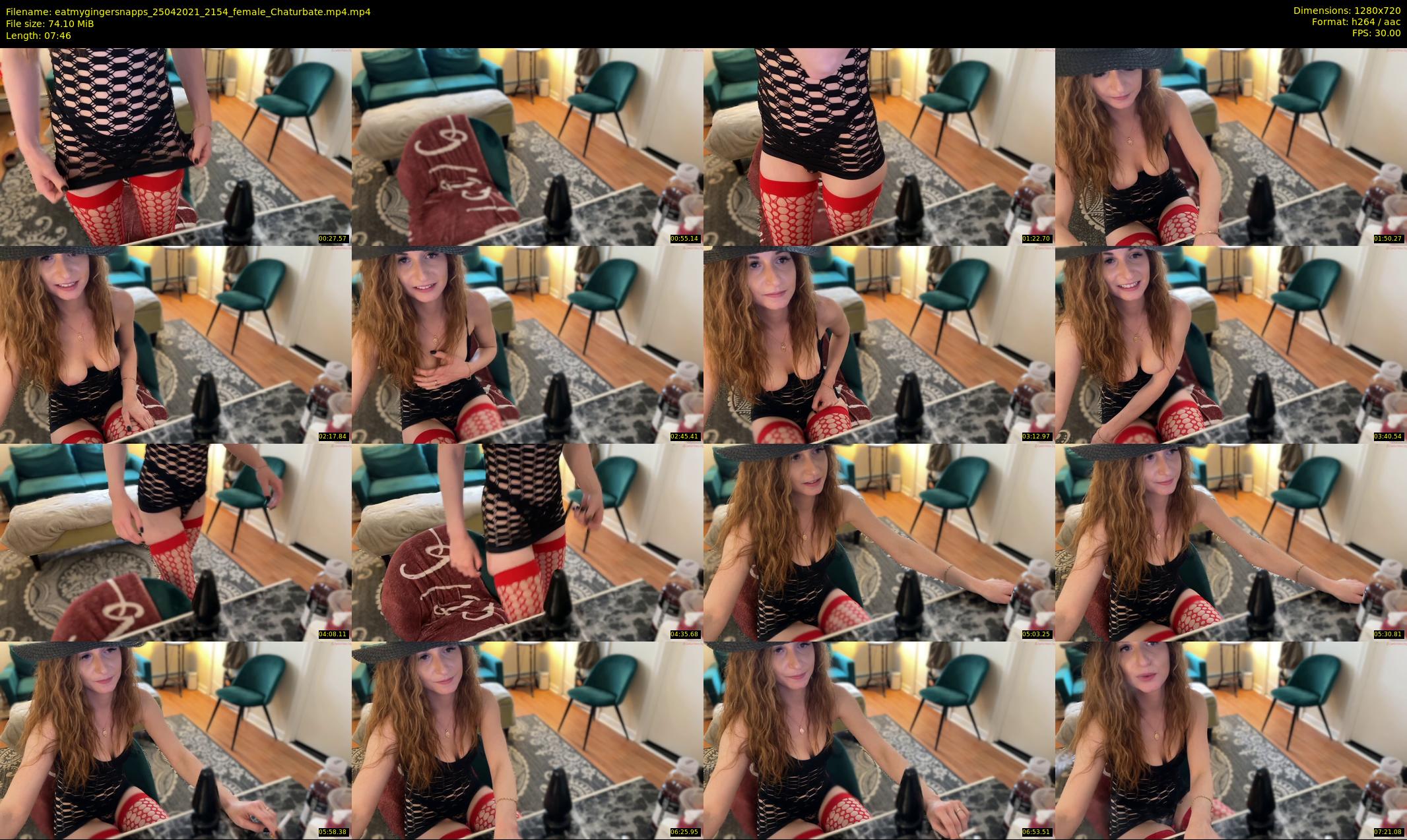 eatmygingersnapps — 8 minute Chaturbate female cam show recording, 720p, Apr 25, 2021