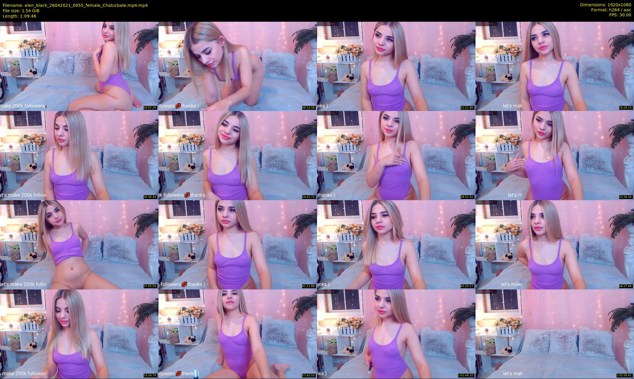elen_black — 70 minute Chaturbate female cam show recording, 1080p, Apr 26, 2021