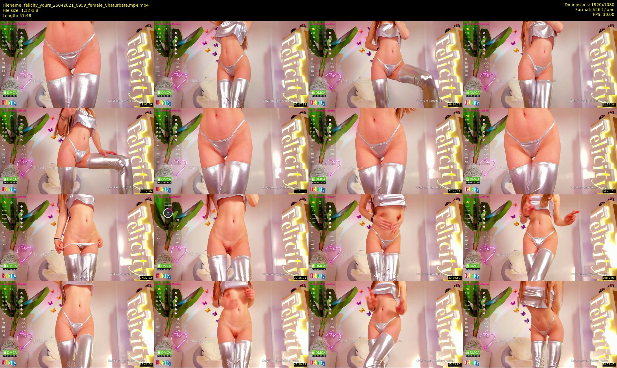 felicity_yours — 52 minute Chaturbate female cam show recording, 1080p, Apr 25, 2021