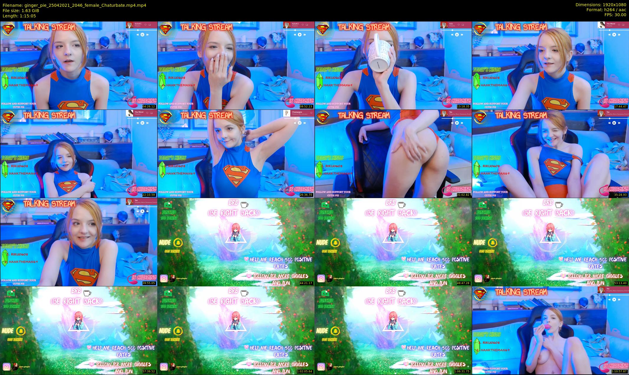 ginger_pie — 76 minute Chaturbate female cam show recording, 1080p, Apr 25, 2021