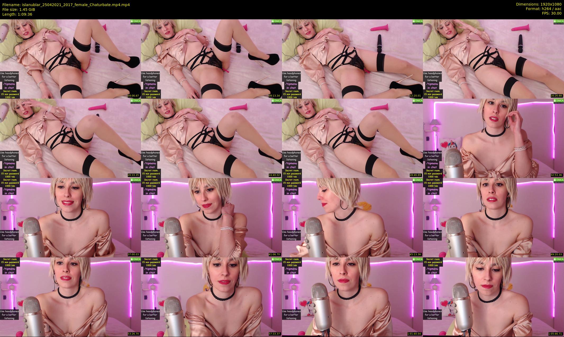 islanublar — 70 minute Chaturbate female cam show recording, 1080p, Apr 25, 2021