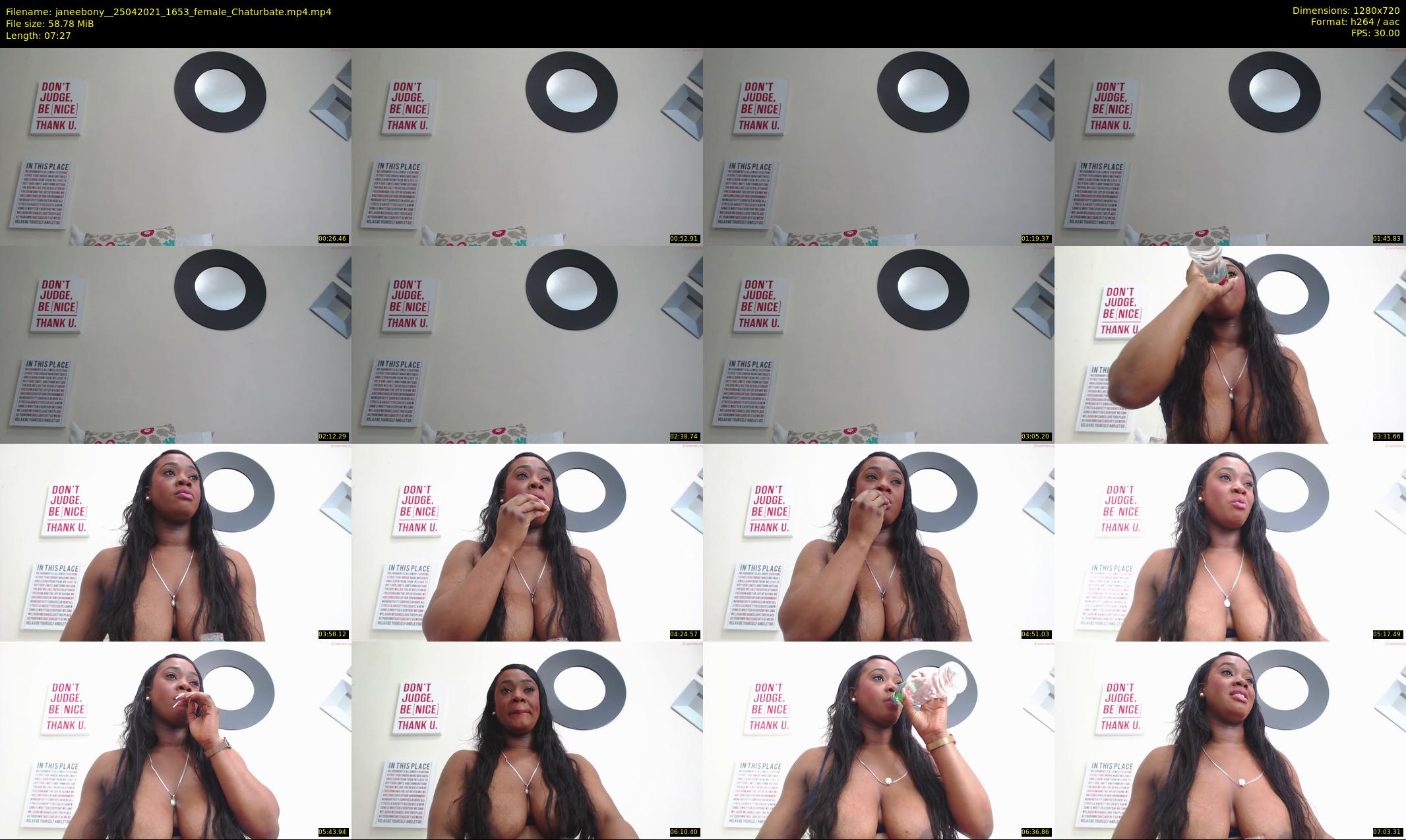janeebony_ — 8 minute Chaturbate female cam show recording, 720p, Apr 25, 2021