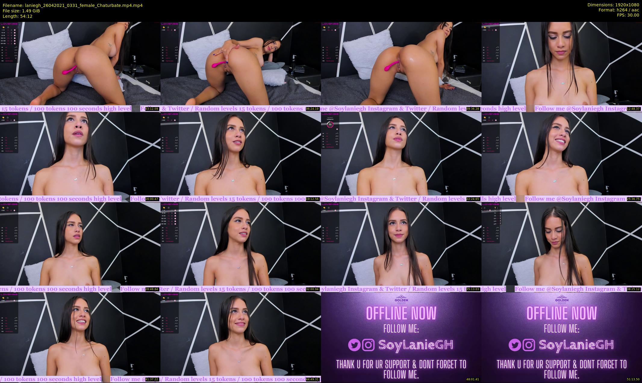 laniegh — 55 minute Chaturbate female cam show recording, 1080p, Apr 26, 2021