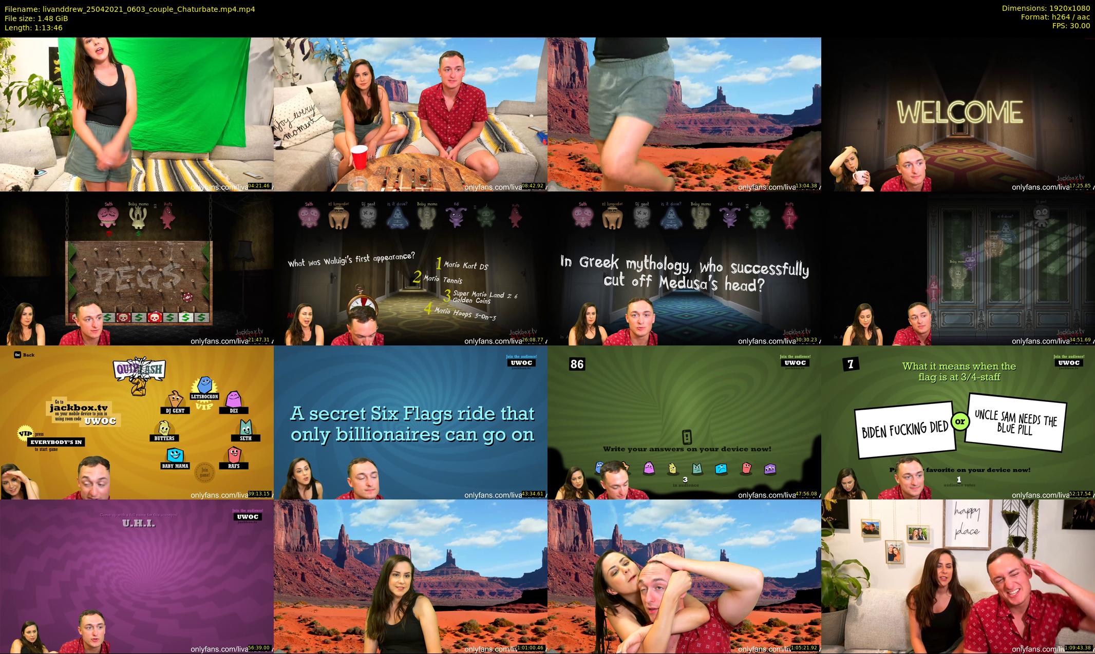 livanddrew — 74 minute Chaturbate couple cam show recording, 1080p, Apr 25, 2021