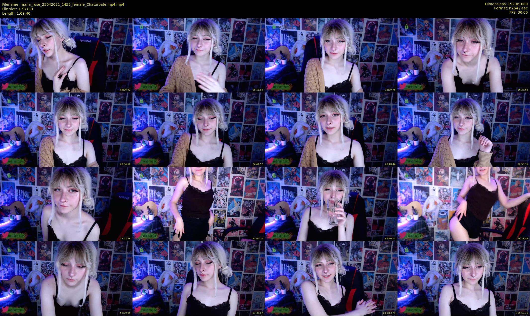 mana_rose — 70 minute Chaturbate female cam show recording, 1080p, Apr 25, 2021