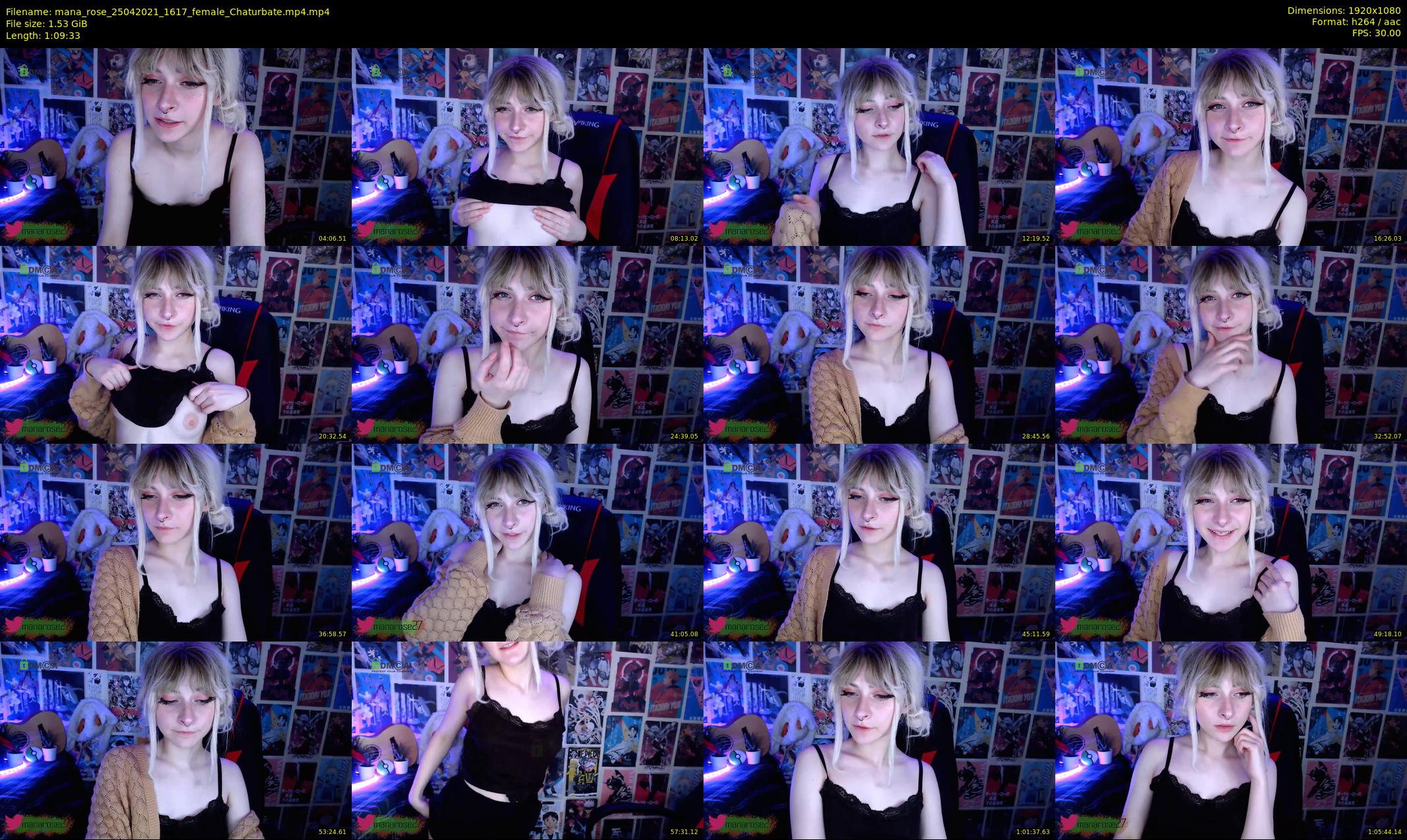 mana_rose — 70 minute Chaturbate female cam show recording, 1080p, Apr 25, 2021
