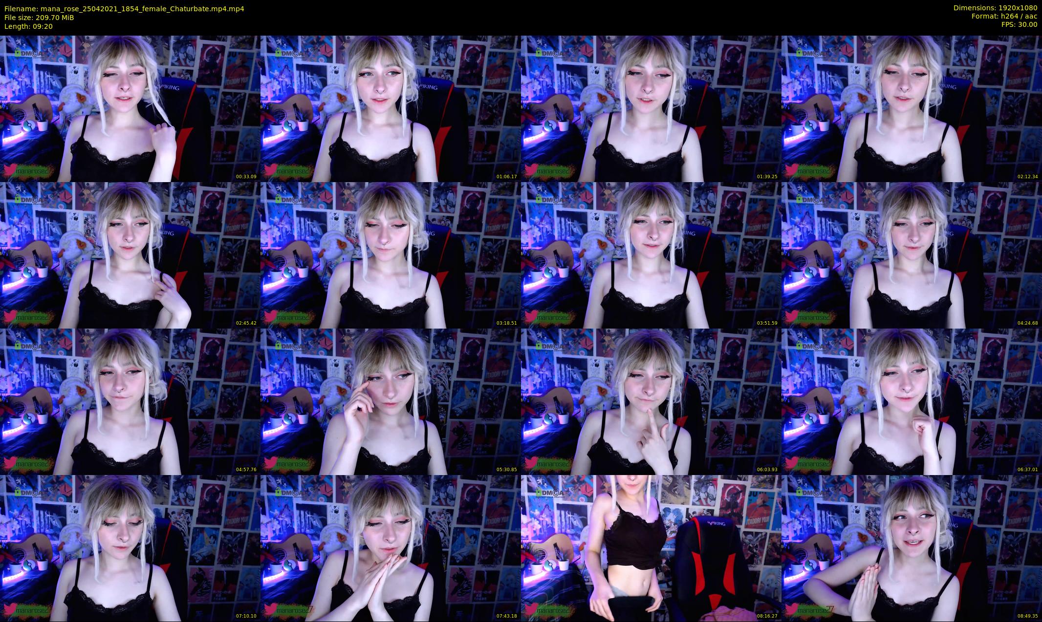 mana_rose — 10 minute Chaturbate female cam show recording, 1080p, Apr 25, 2021