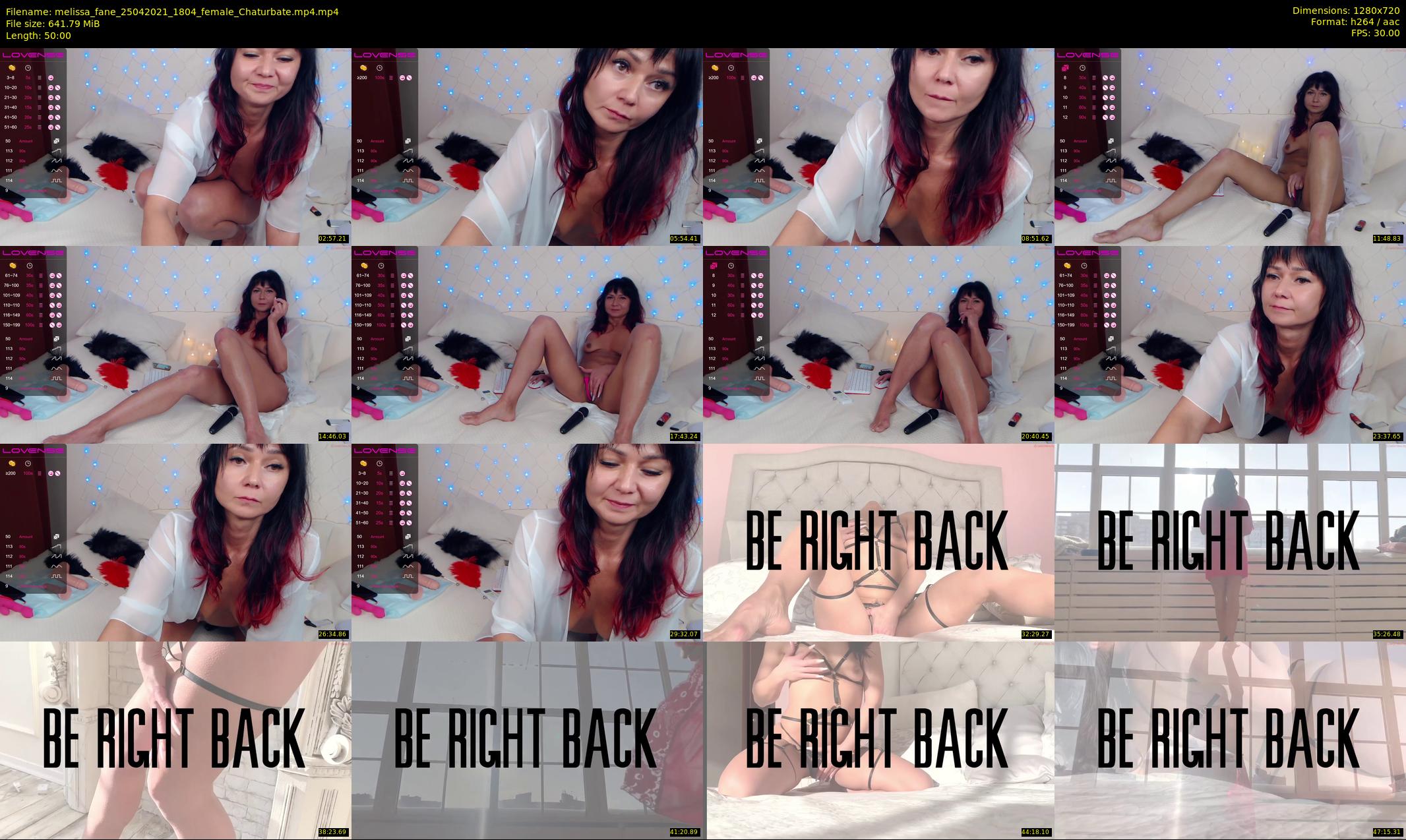 melissa_fane — 50 minute Chaturbate female cam show recording, 720p, Apr 25, 2021
