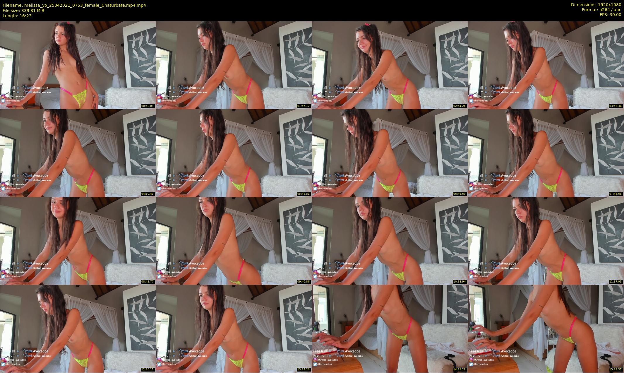 melissa_yo — 17 minute Chaturbate female cam show recording, 1080p, Apr 25, 2021