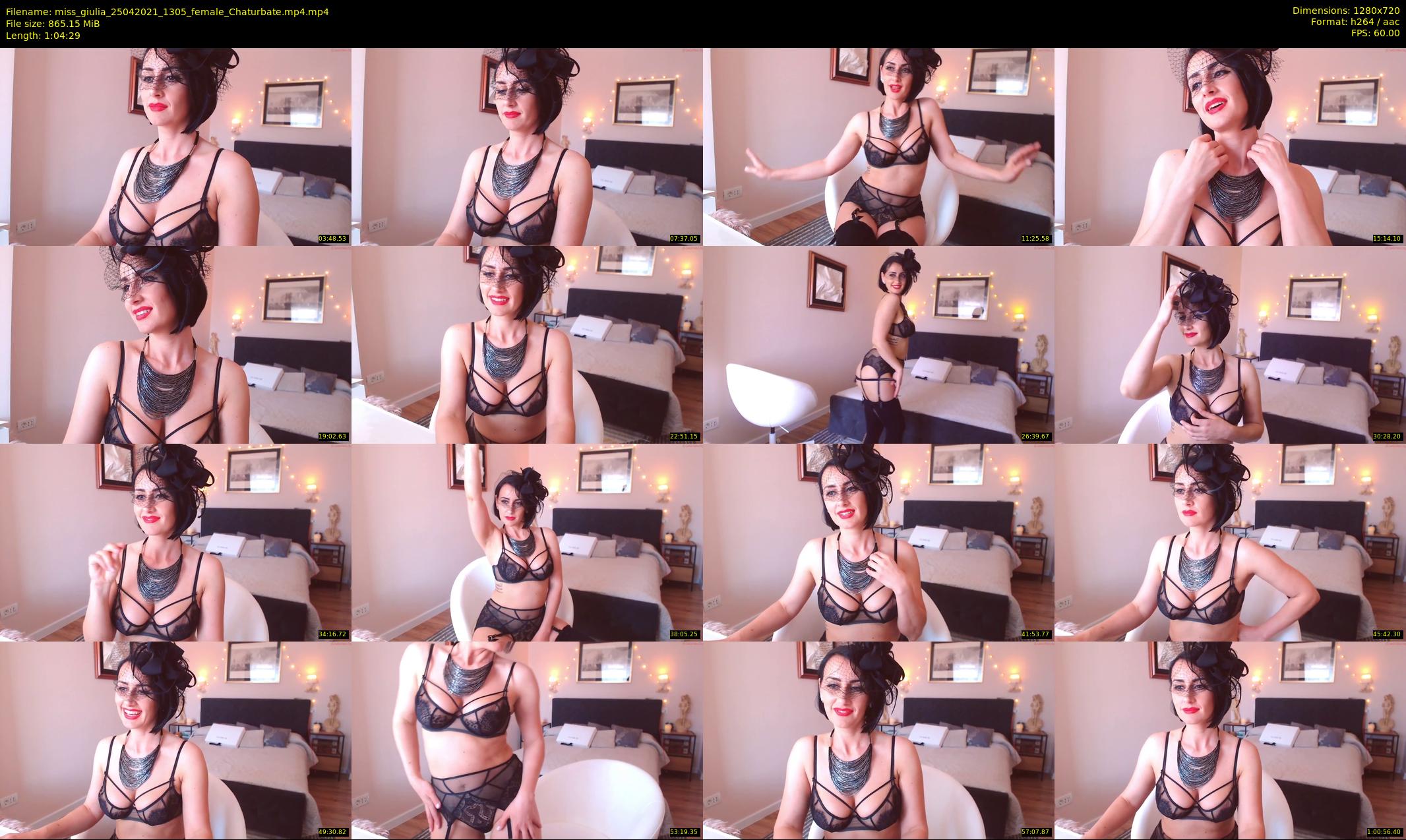 miss_giulia — 65 minute Chaturbate female cam show recording, 720p, Apr 25, 2021