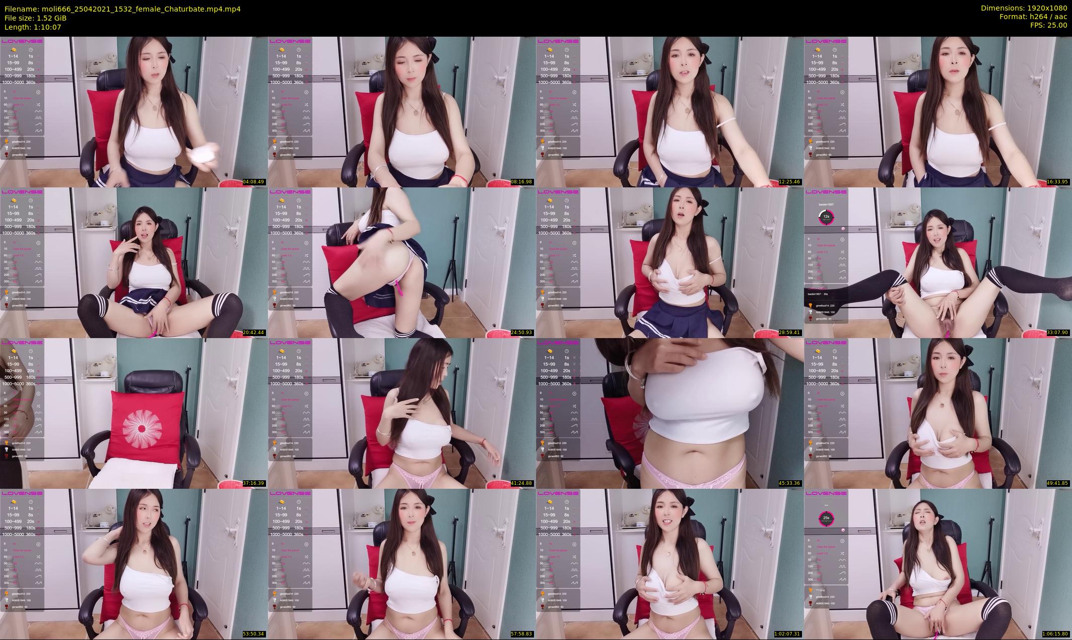 moli666 — 71 minute Chaturbate female cam show recording, 1080p, Apr 25, 2021