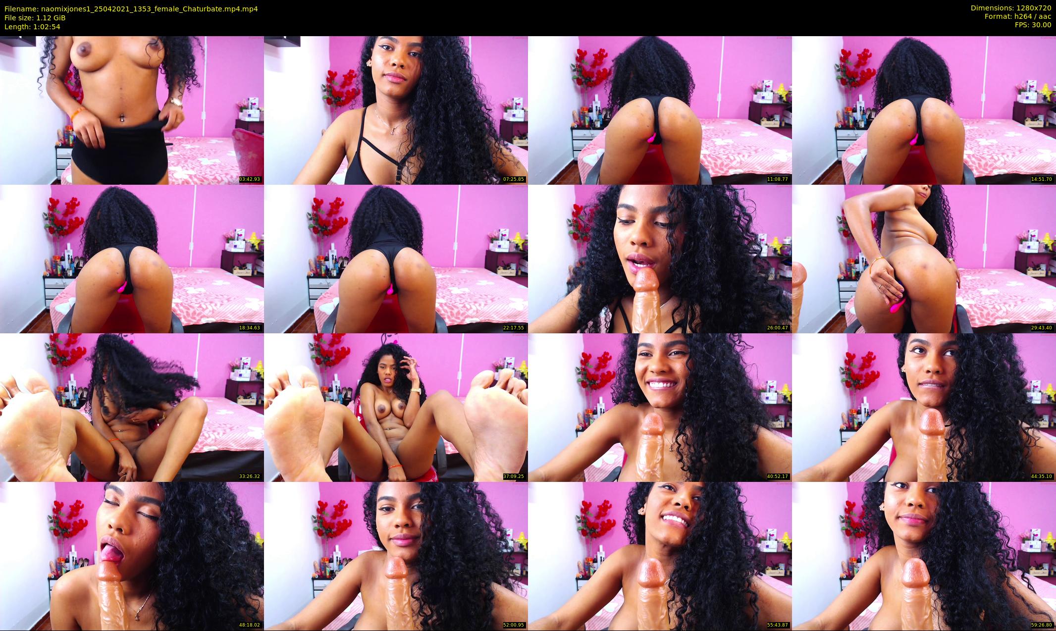 naomixjones1 — 63 minute Chaturbate female cam show recording, 720p, Apr 25, 2021