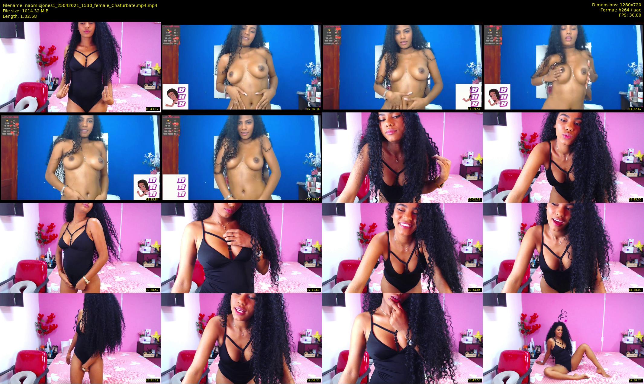 naomixjones1 — 63 minute Chaturbate female cam show recording, 720p, Apr 25, 2021