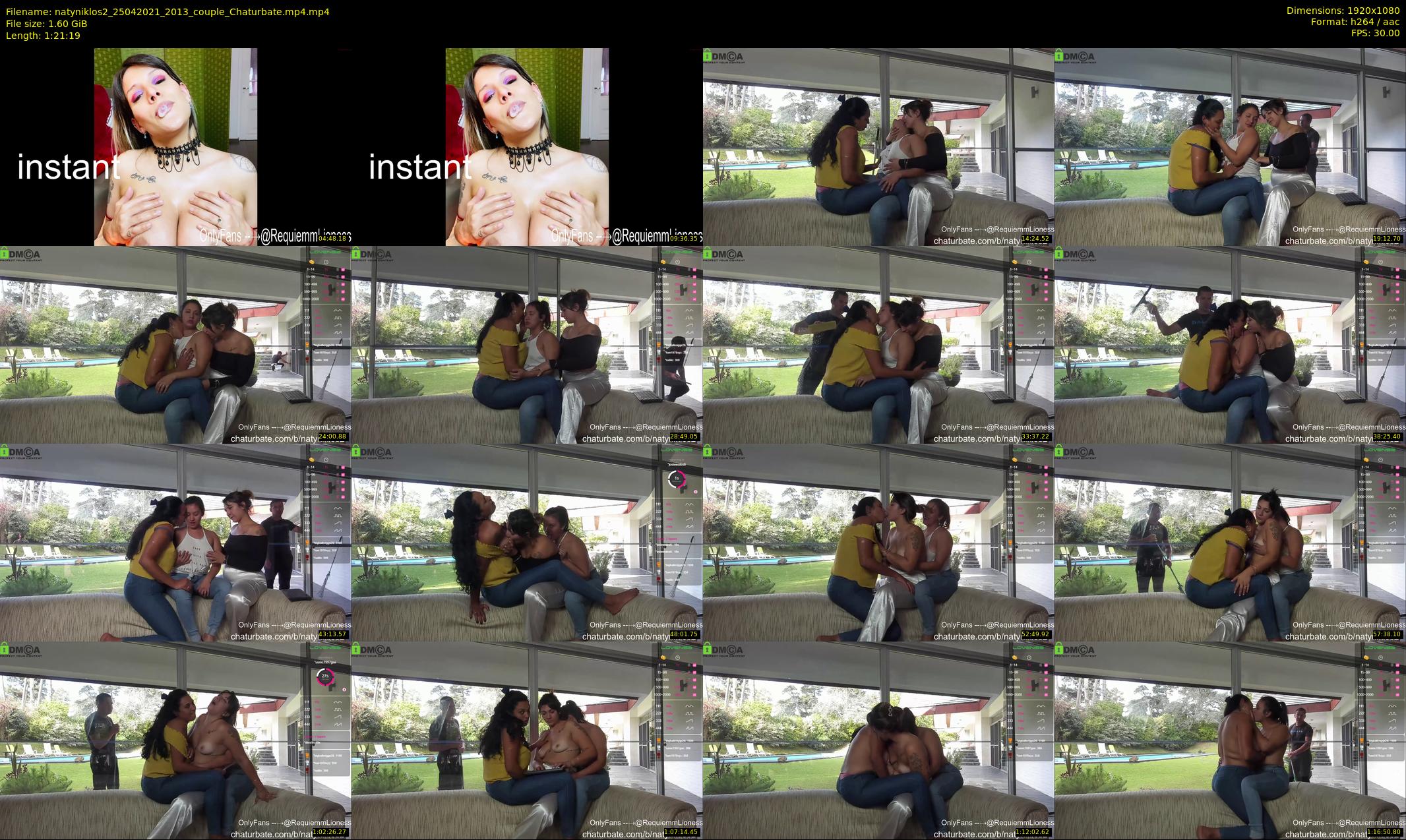natyniklos2 — 82 minute Chaturbate couple cam show recording, 1080p, Apr 25, 2021