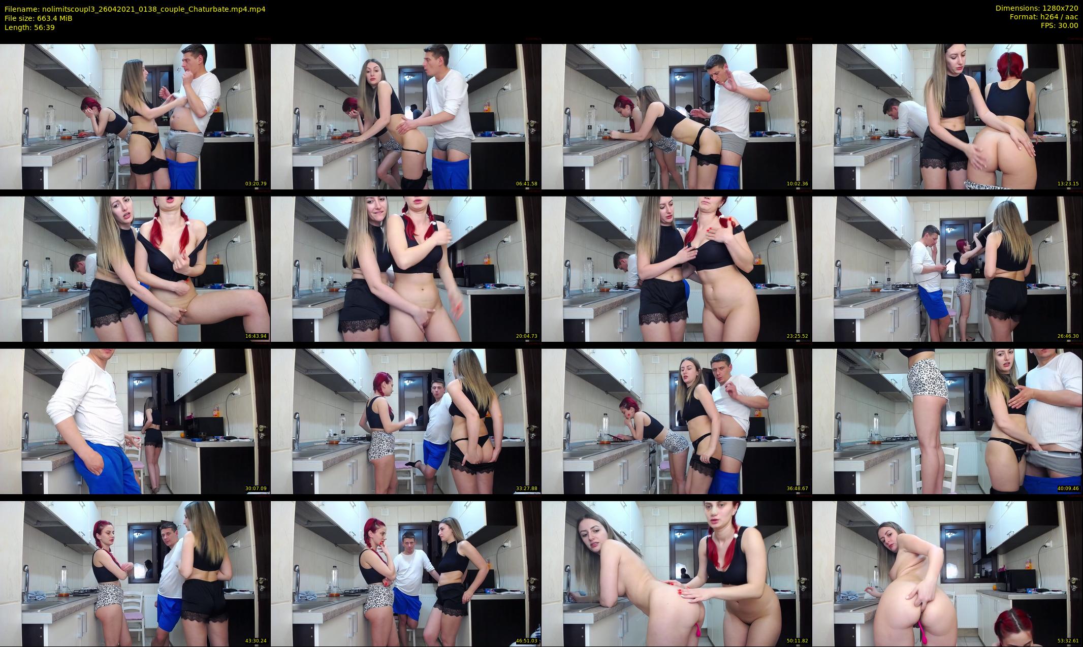 nolimitscoupl3 — 57 minute Chaturbate couple cam show recording, 720p, Apr 26, 2021