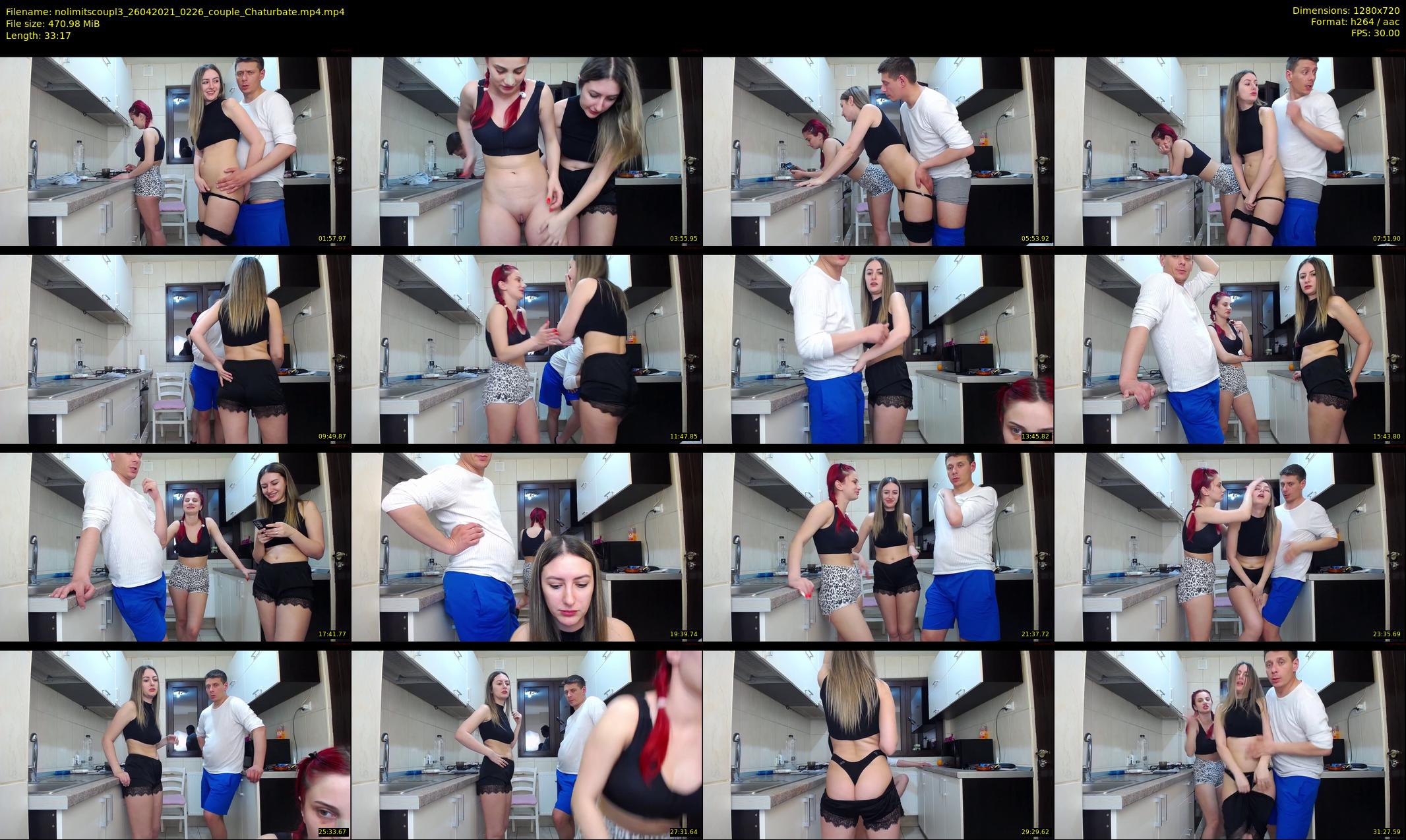 nolimitscoupl3 — 34 minute Chaturbate couple cam show recording, 720p, Apr 26, 2021
