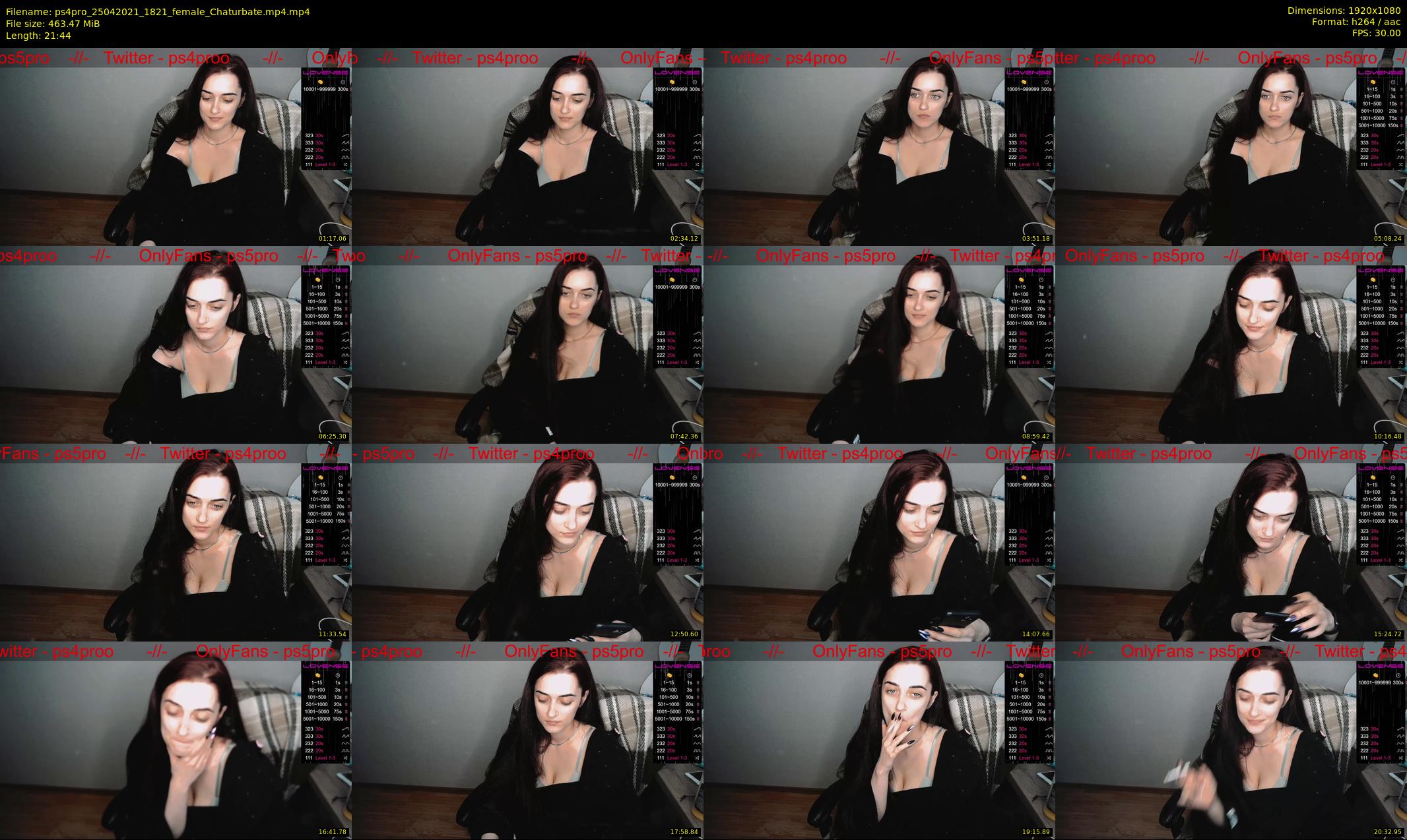 ps4pro — 22 minute Chaturbate female cam show recording, 1080p, Apr 25, 2021