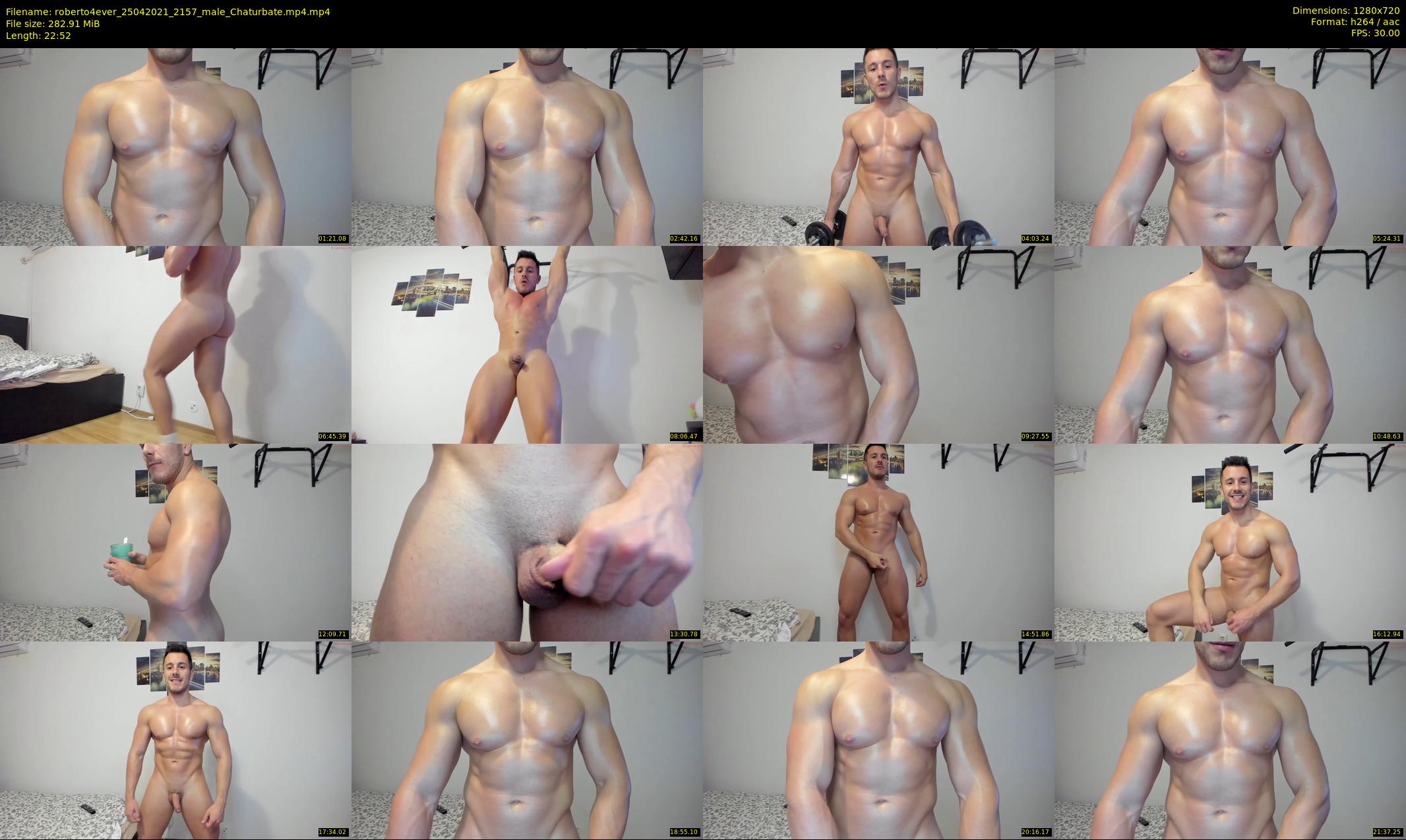roberto4ever — 23 minute Chaturbate male cam show recording, 720p, Apr 25, 2021