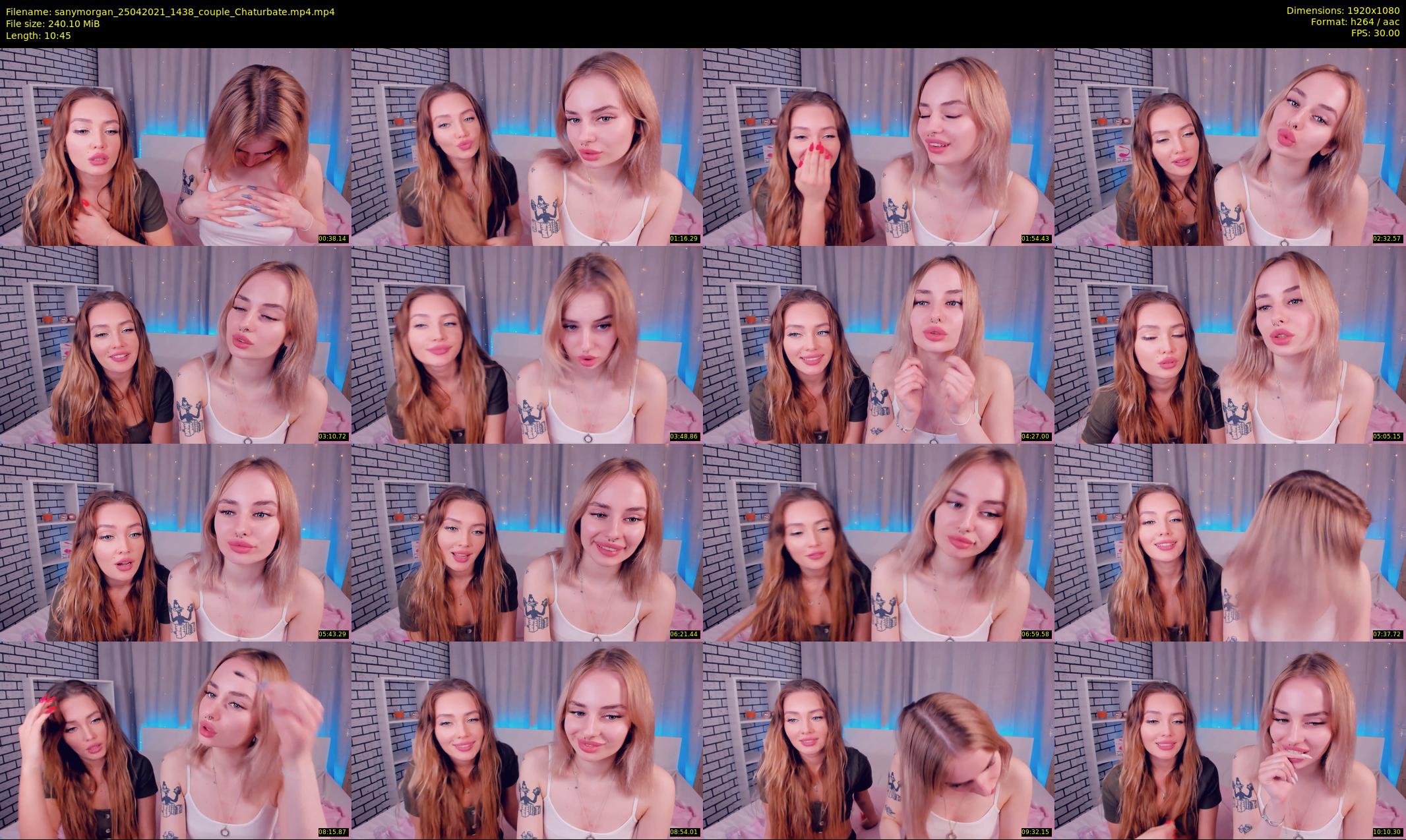 sanymorgan — 11 minute Chaturbate couple cam show recording, 1080p, Apr 25, 2021