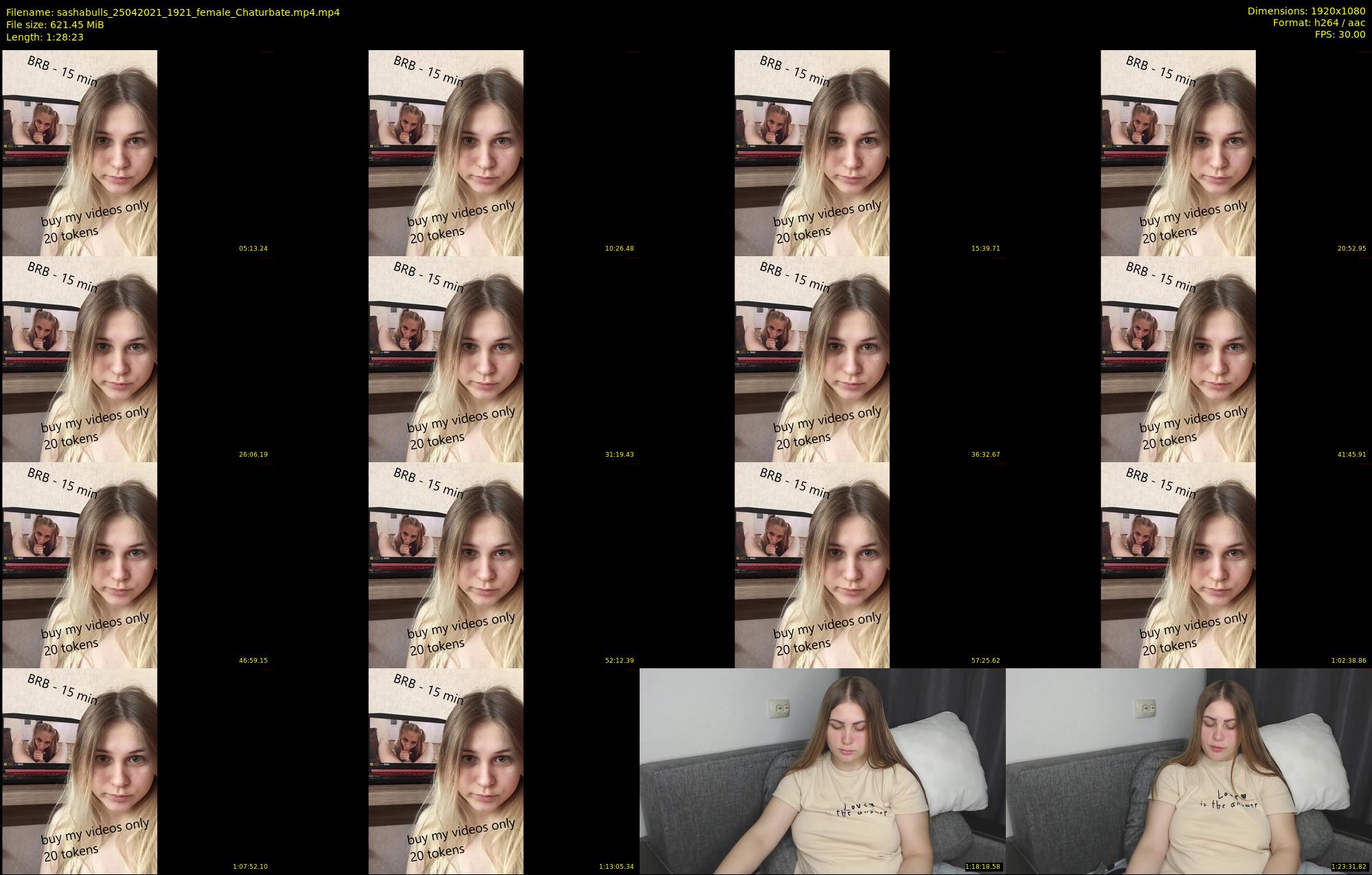 sashabulls — 89 minute Chaturbate couple cam show recording, 1080p, Apr 25, 2021