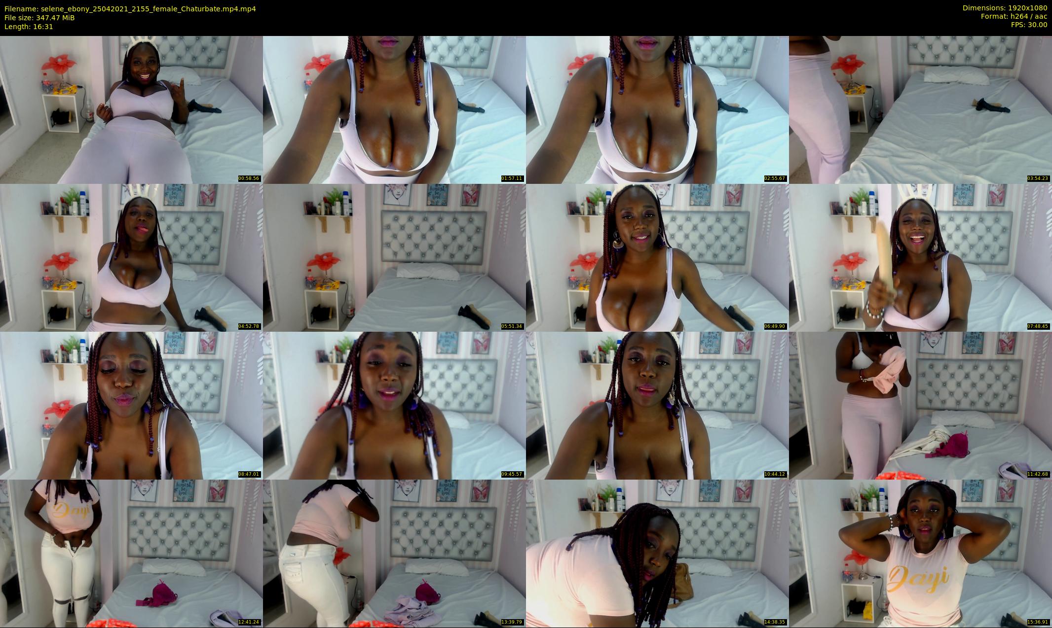 selene_ebony — 17 minute Chaturbate female cam show recording, 1080p, Apr 25, 2021