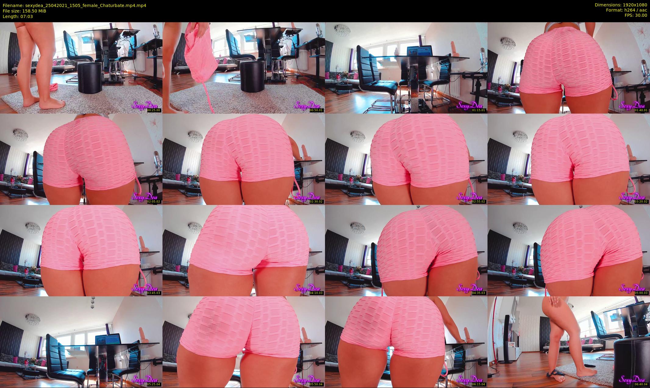 sexydea — 8 minute Chaturbate female cam show recording, 1080p, Apr 25, 2021