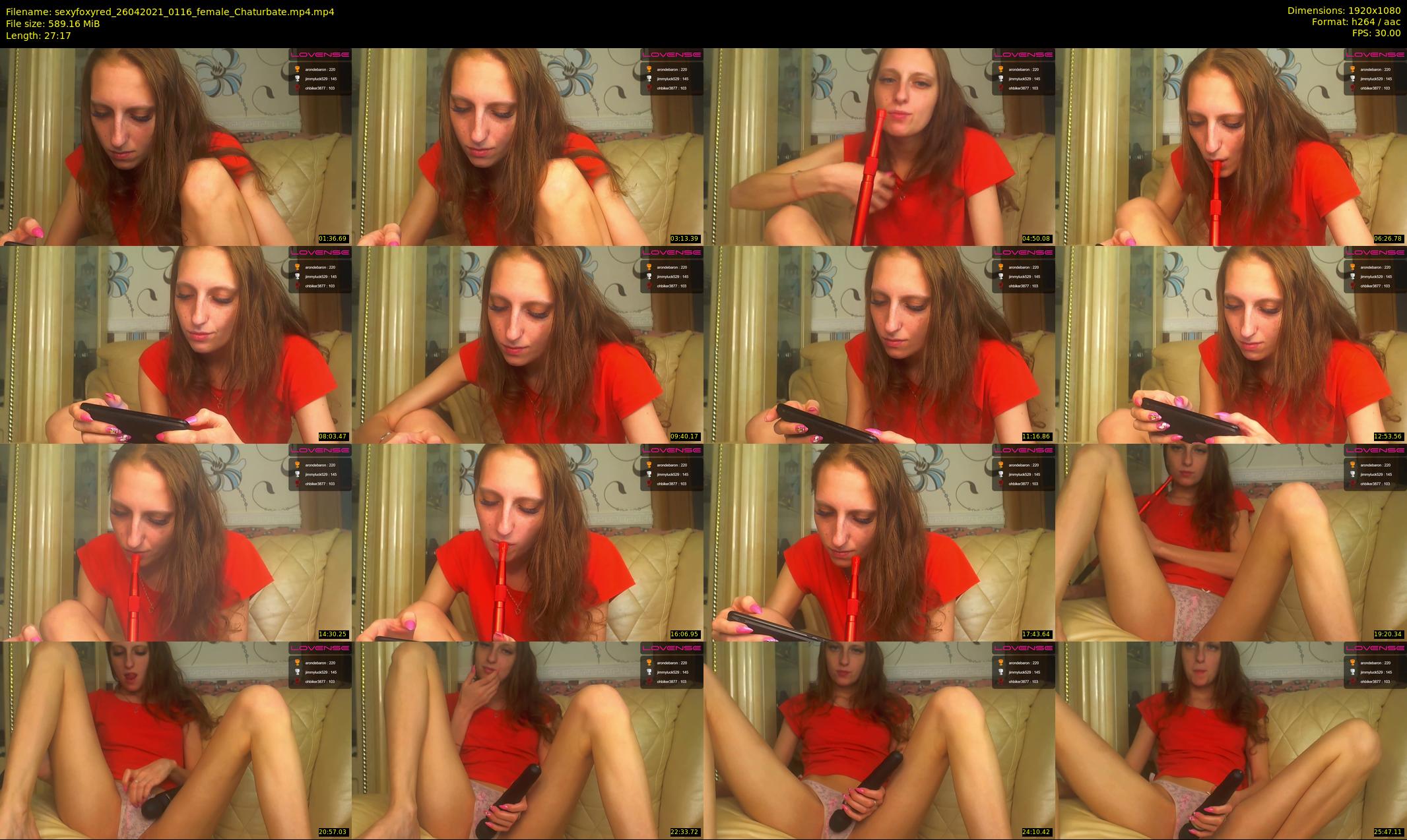sexyfoxyred — 28 minute Chaturbate female cam show recording, 1080p, Apr 26, 2021