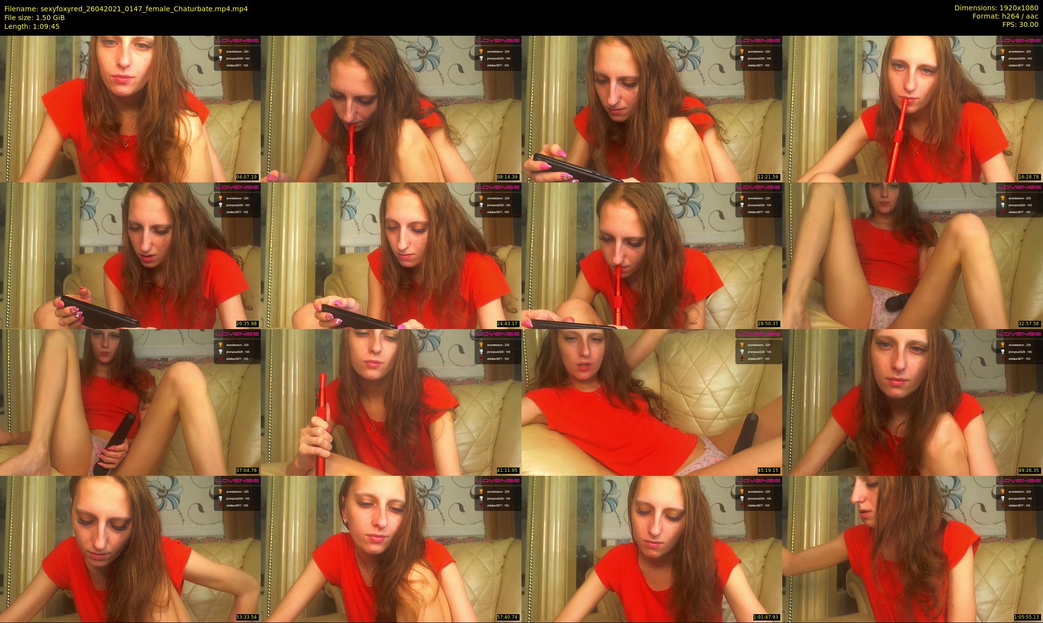 sexyfoxyred — 70 minute Chaturbate female cam show recording, 1080p, Apr 26, 2021