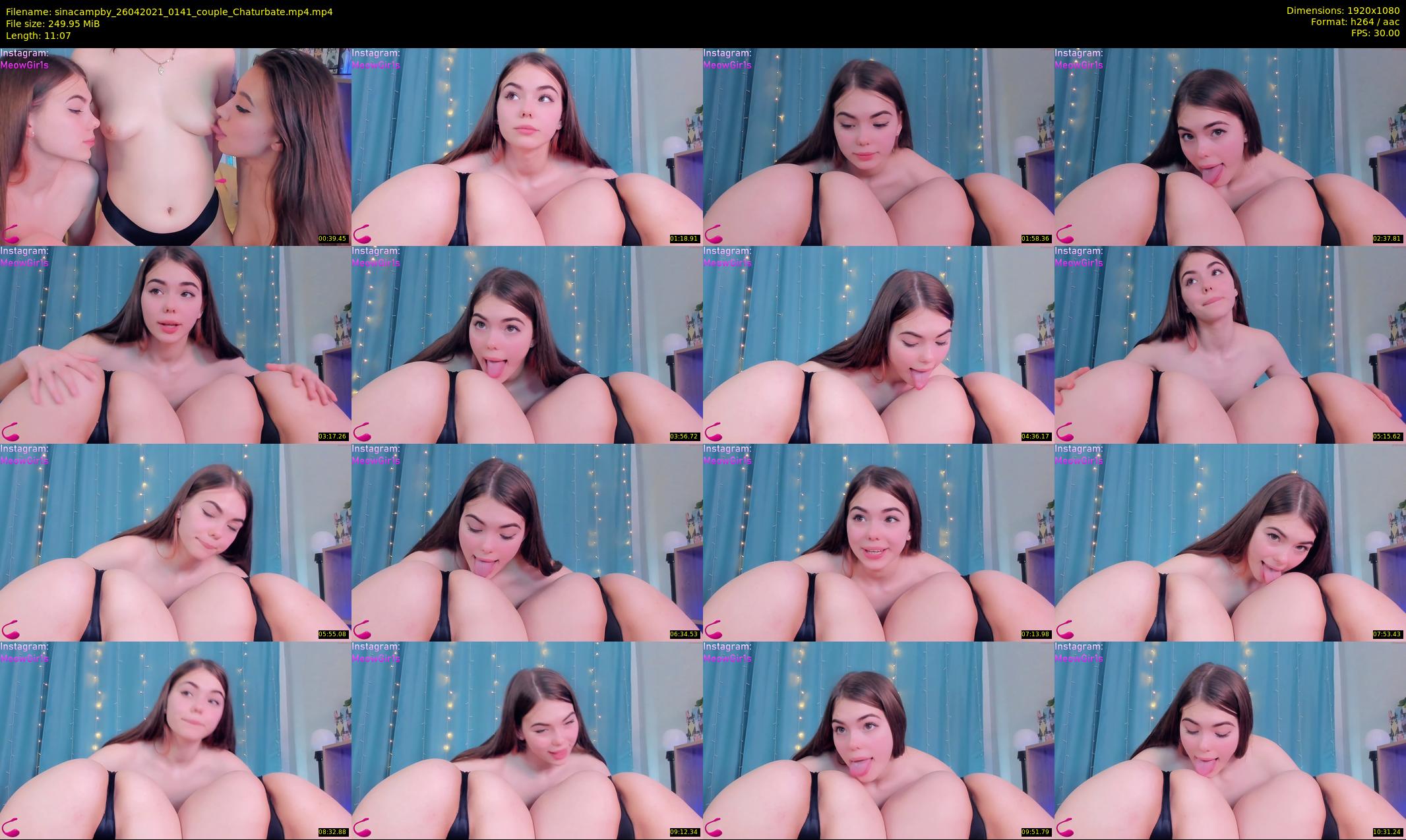 sinacampby — 12 minute Chaturbate couple cam show recording, 1080p, Apr 26, 2021