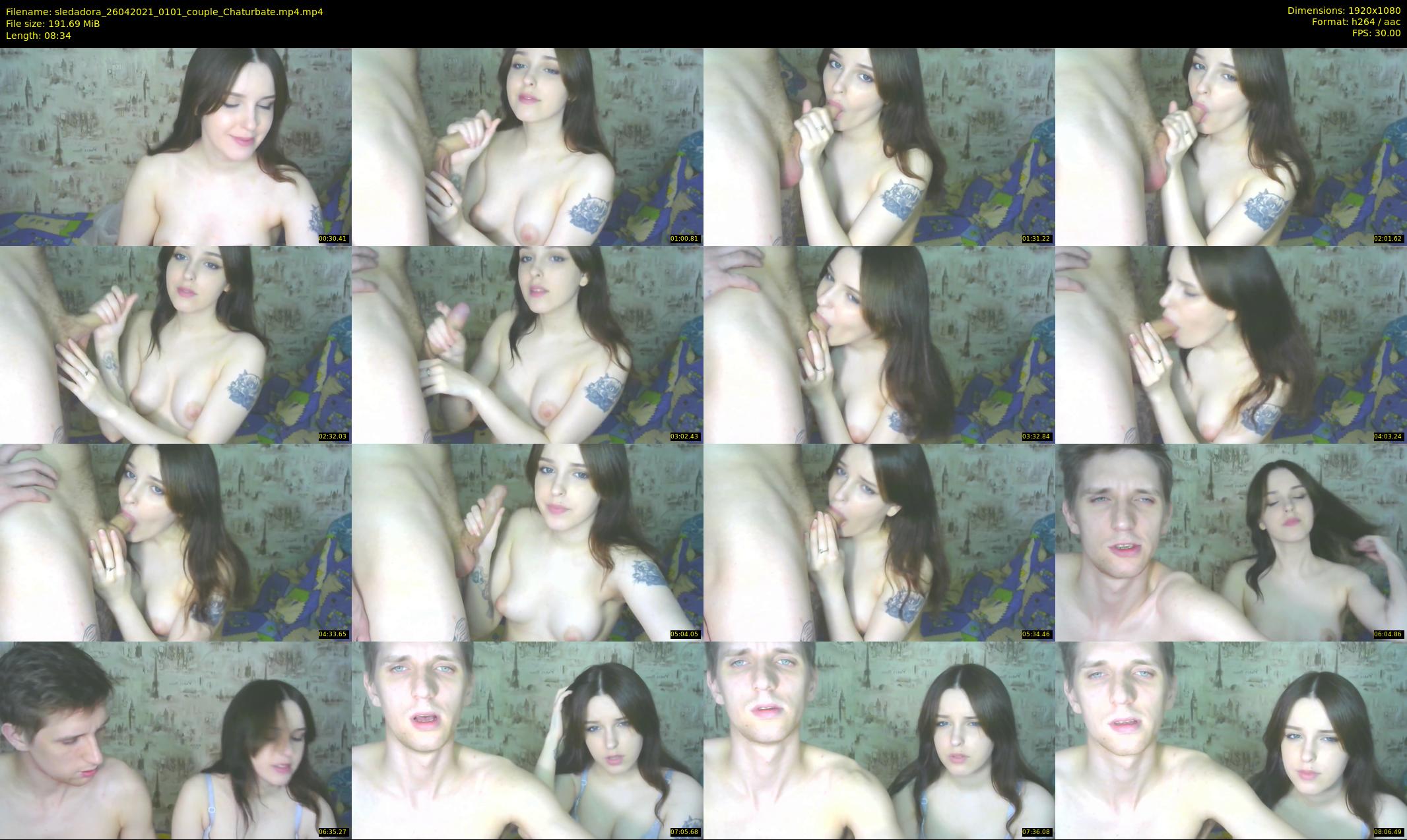 sledadora — 9 minute Chaturbate couple cam show recording, 1080p, Apr 26, 2021