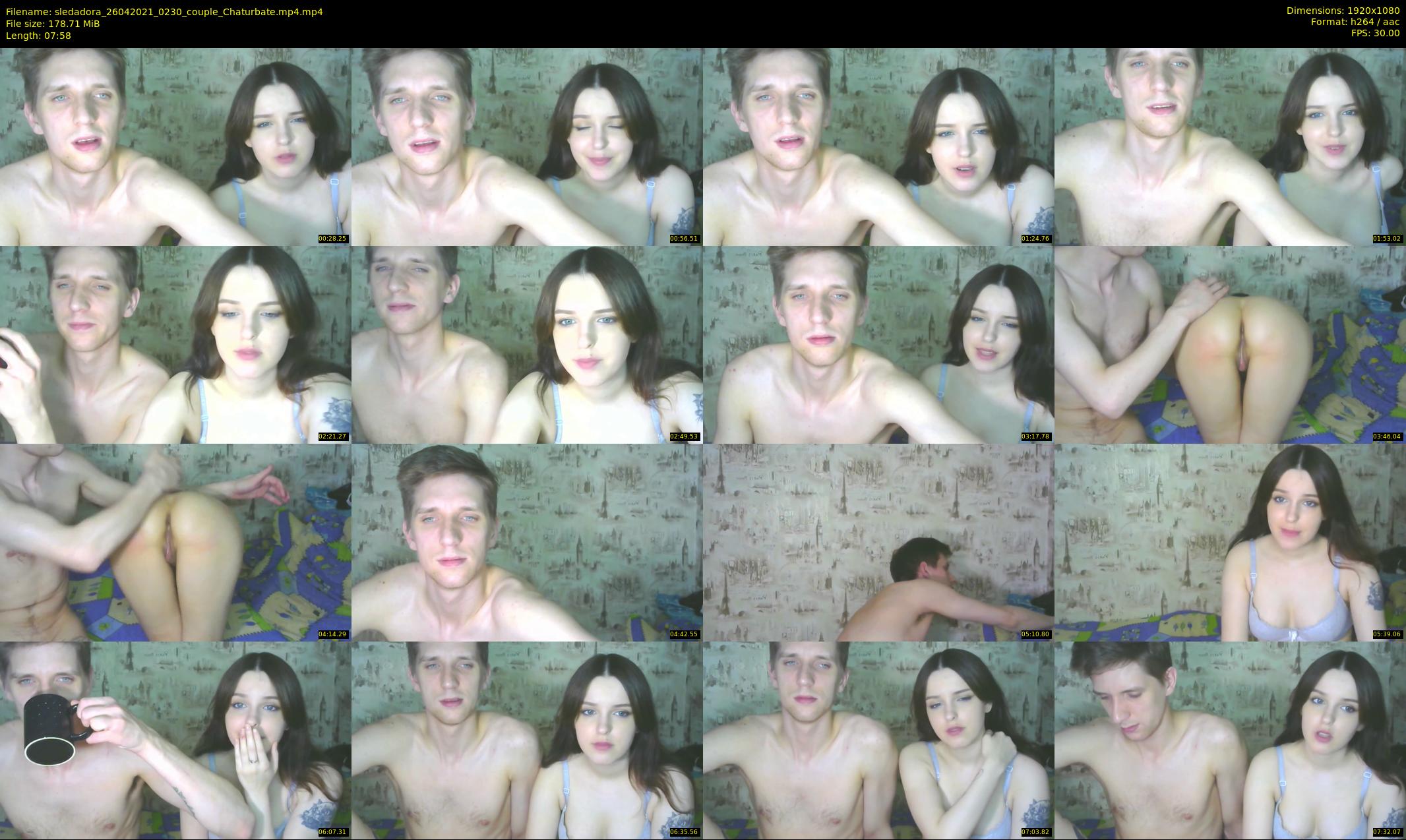 sledadora — 8 minute Chaturbate couple cam show recording, 1080p, Apr 26, 2021