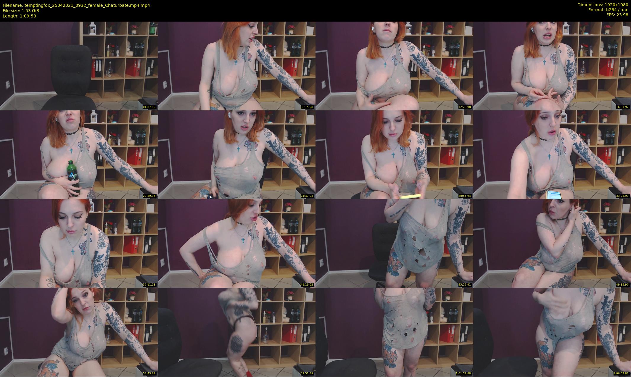 temptingfox — 70 minute Chaturbate female cam show recording, 1080p, Apr 25, 2021