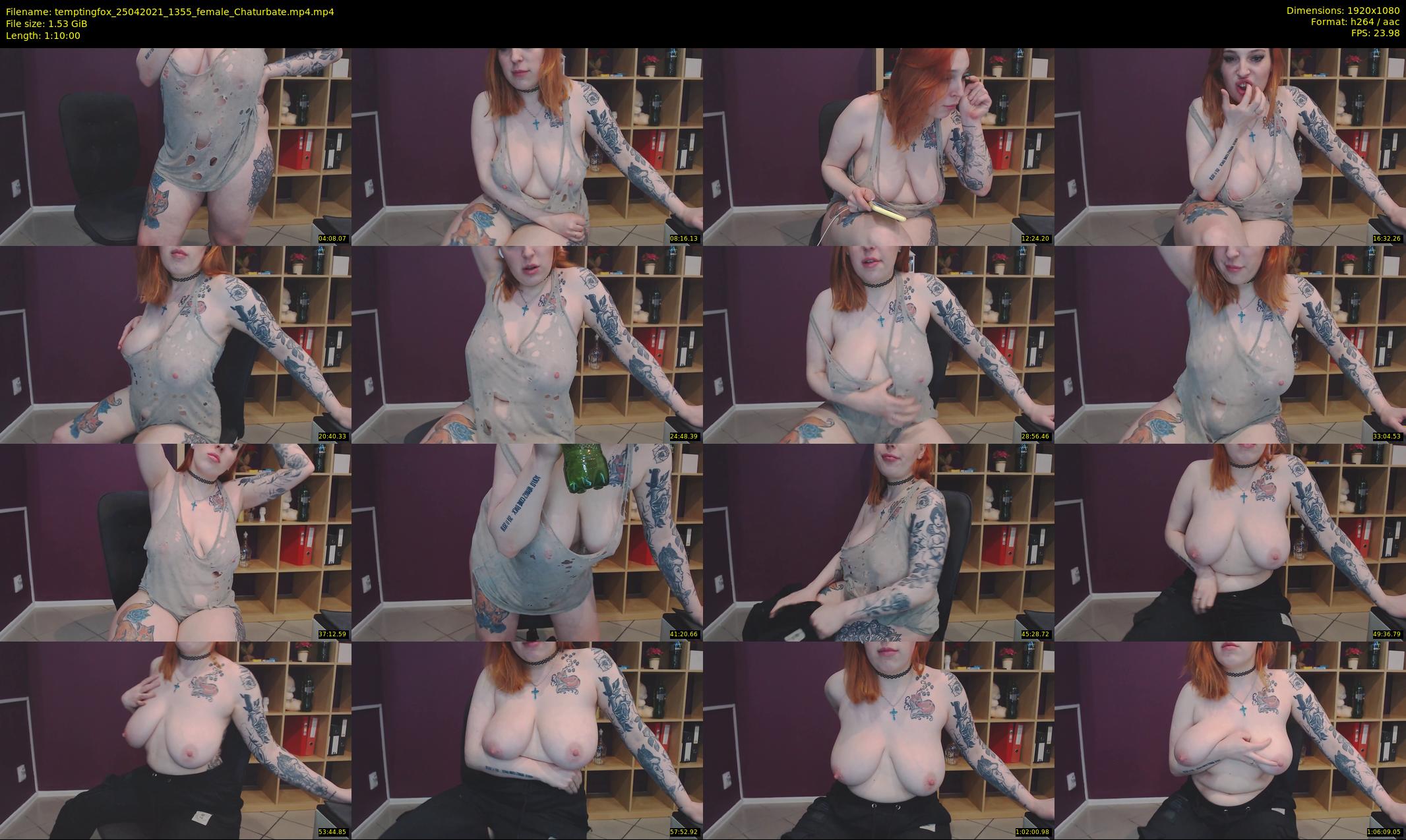 temptingfox — 70 minute Chaturbate female cam show recording, 1080p, Apr 25, 2021