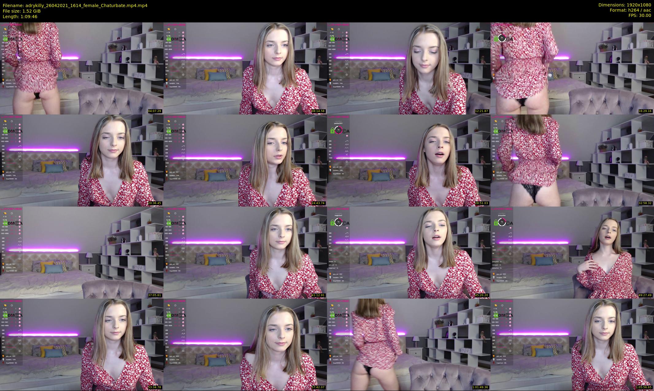 adrykilly — 70 minute Chaturbate female cam show recording, 1080p, Apr 26, 2021