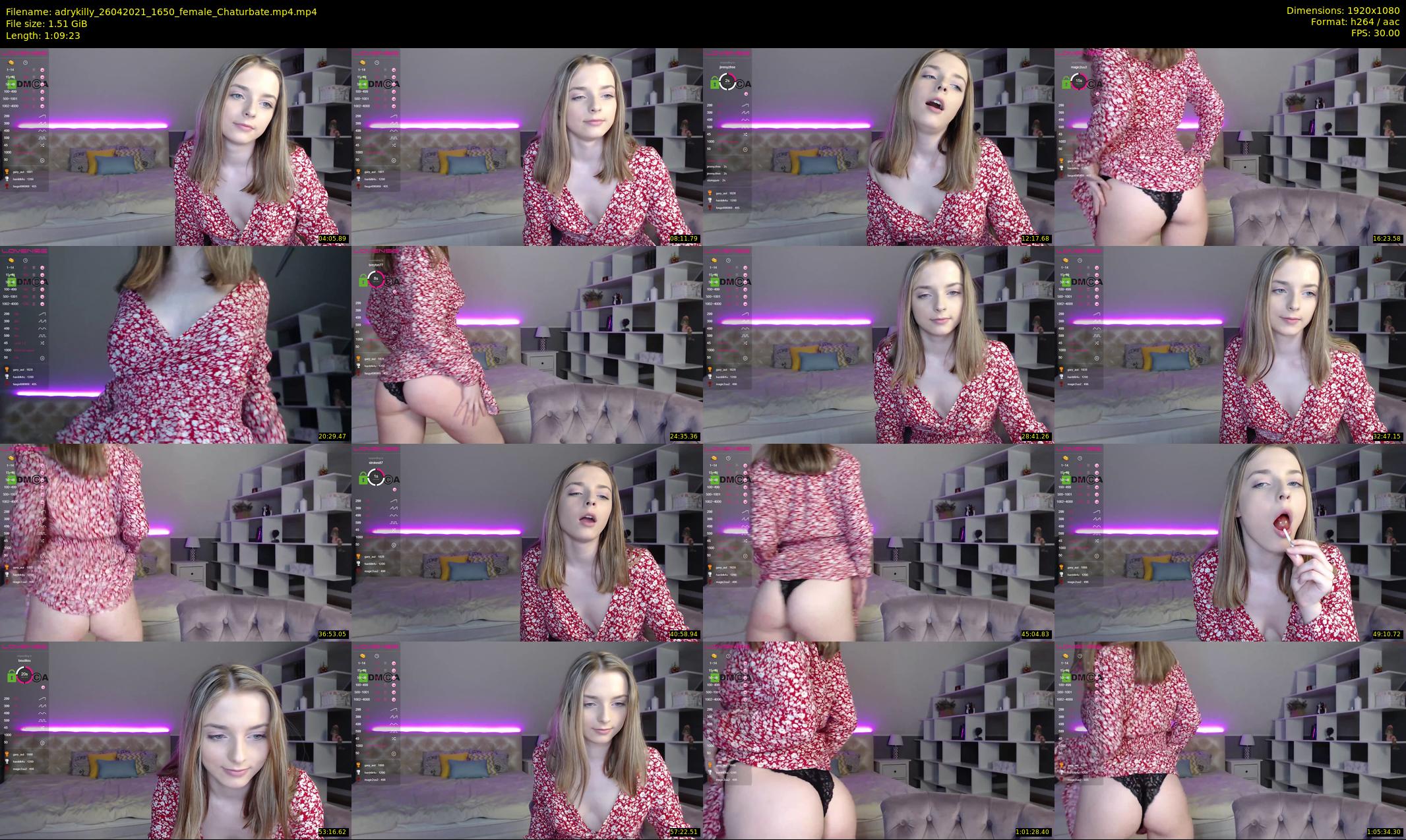 adrykilly — 70 minute Chaturbate female cam show recording, 1080p, Apr 26, 2021