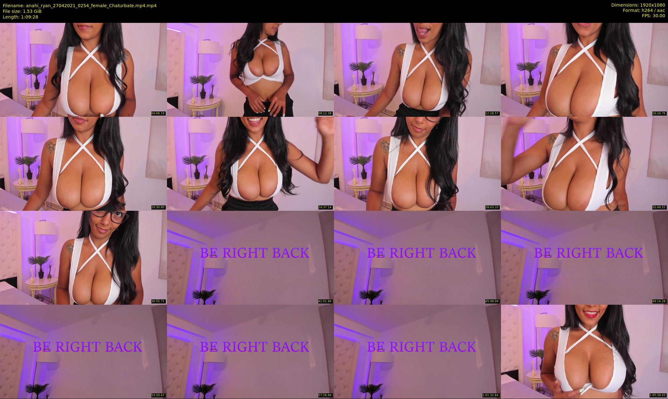 anahi_ryan — 70 minute Chaturbate female cam show recording, 1080p, Apr 27, 2021