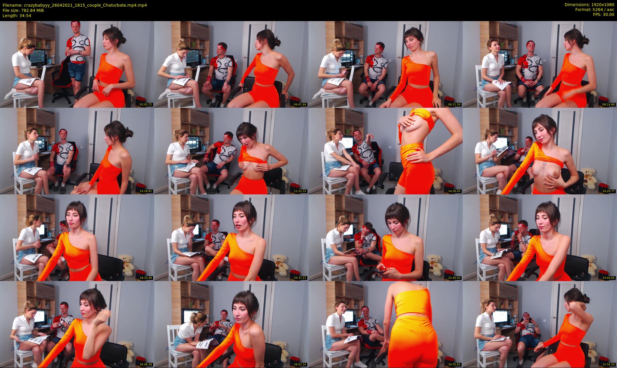 crazybabyyy — 35 minute Chaturbate couple cam show recording, 1080p, Apr 26, 2021