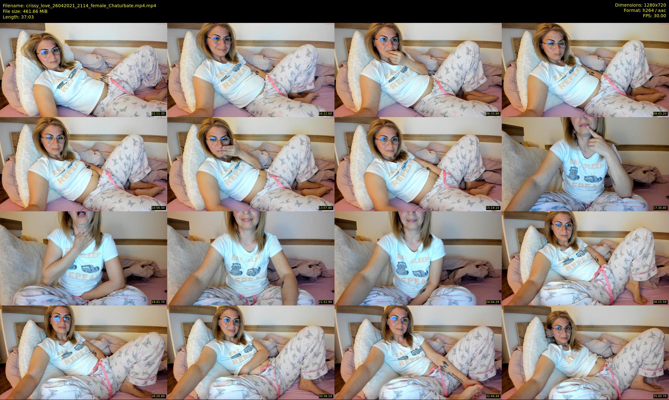 crissy_love — 38 minute Chaturbate female cam show recording, 720p, Apr 26, 2021