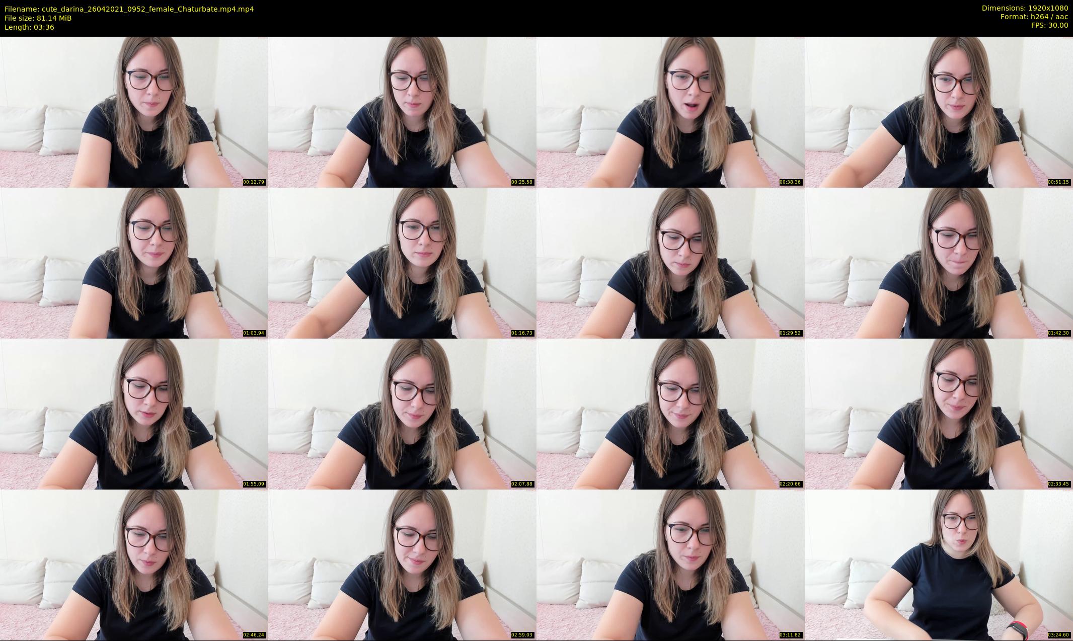 cute_darina — 4 minute Chaturbate female cam show recording, 1080p, Apr 26, 2021