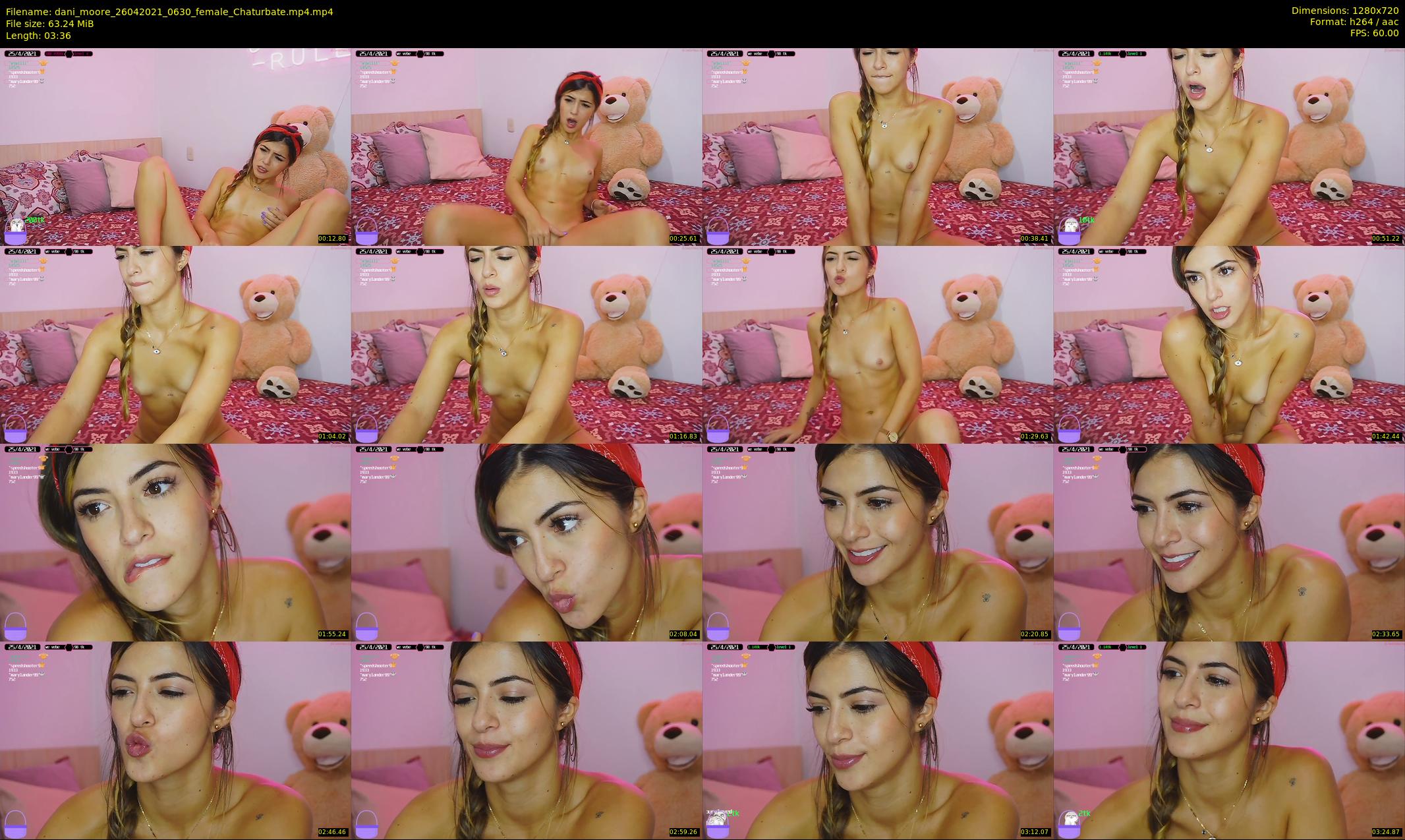 dani_moore — 4 minute Chaturbate female cam show recording, 720p, Apr 26, 2021