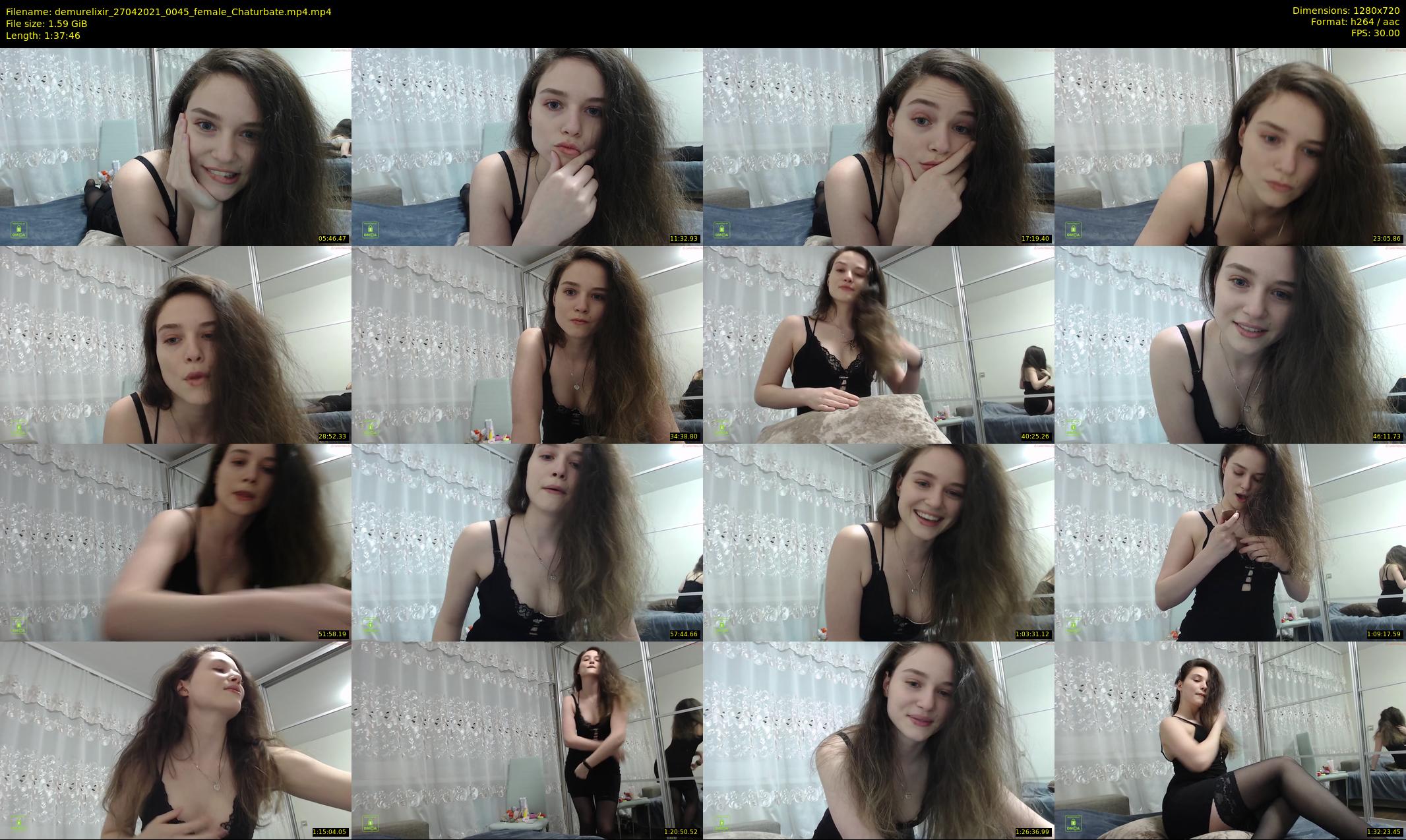 demurelixir — 98 minute Chaturbate female cam show recording, 720p, Apr 27, 2021