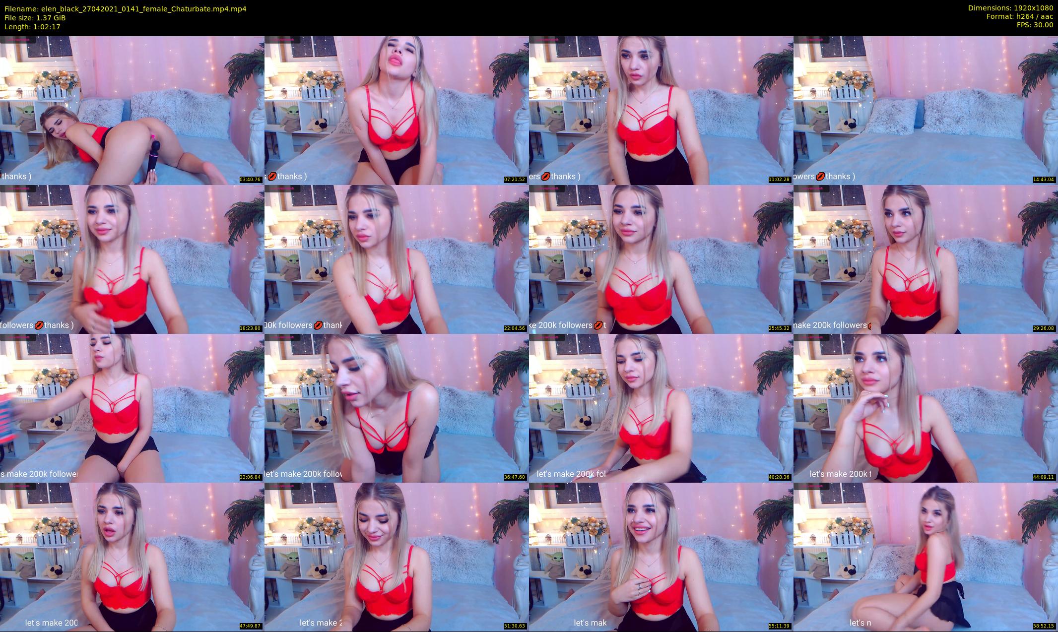 elen_black — 63 minute Chaturbate female cam show recording, 1080p, Apr 27, 2021