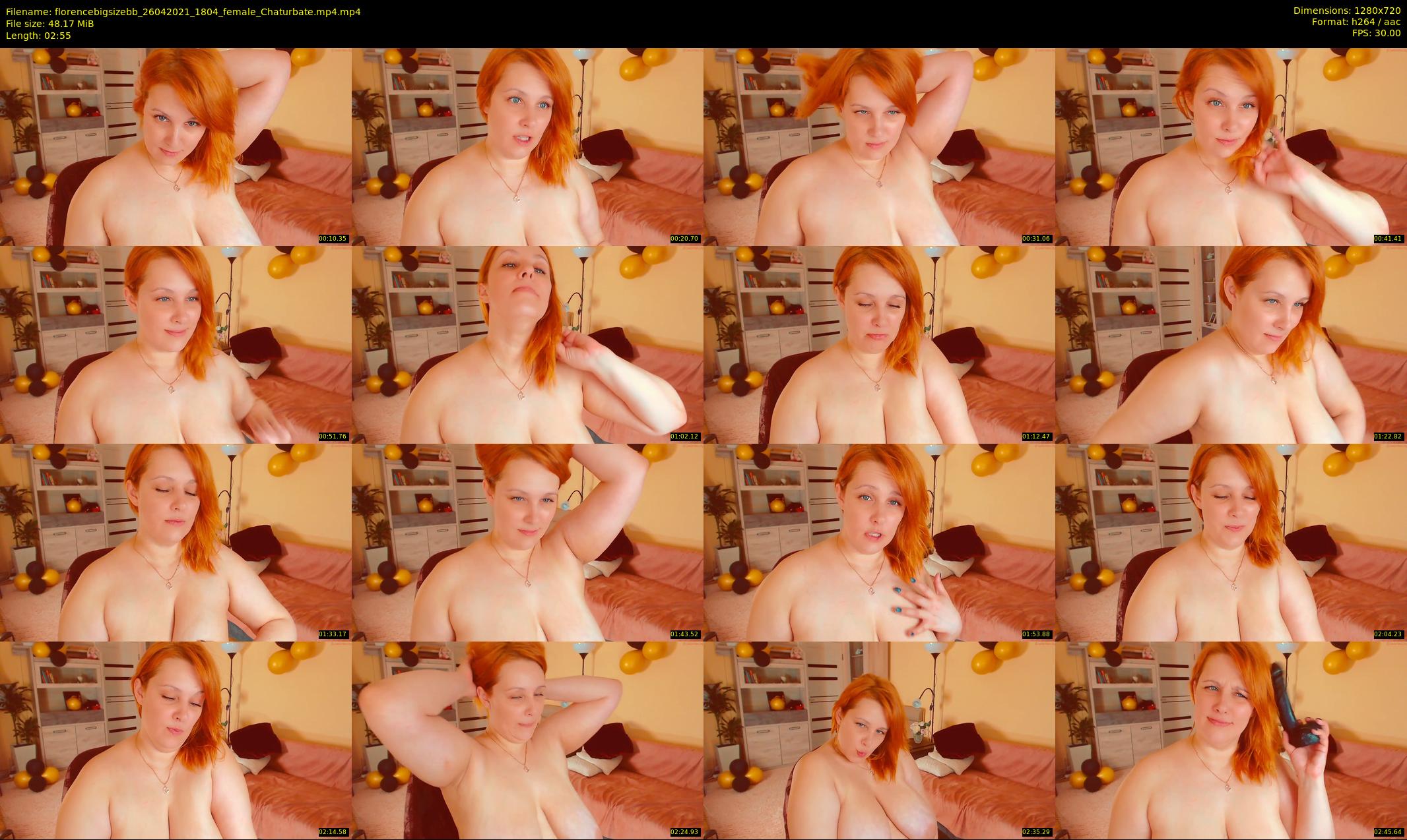 florencebigsizebb — 3 minute Chaturbate female cam show recording, 720p, Apr 26, 2021