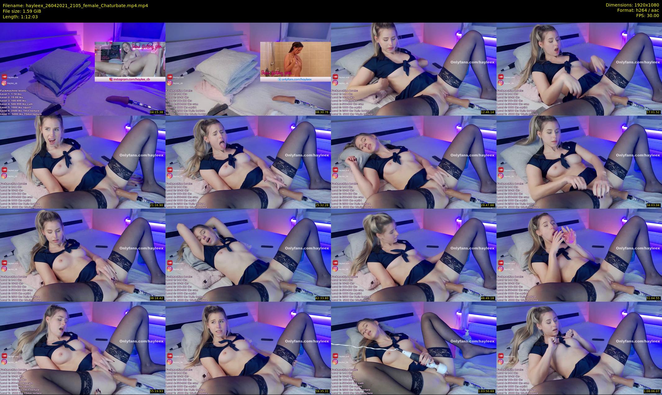 hayleex — 73 minute Chaturbate female cam show recording, 1080p, Apr 26, 2021