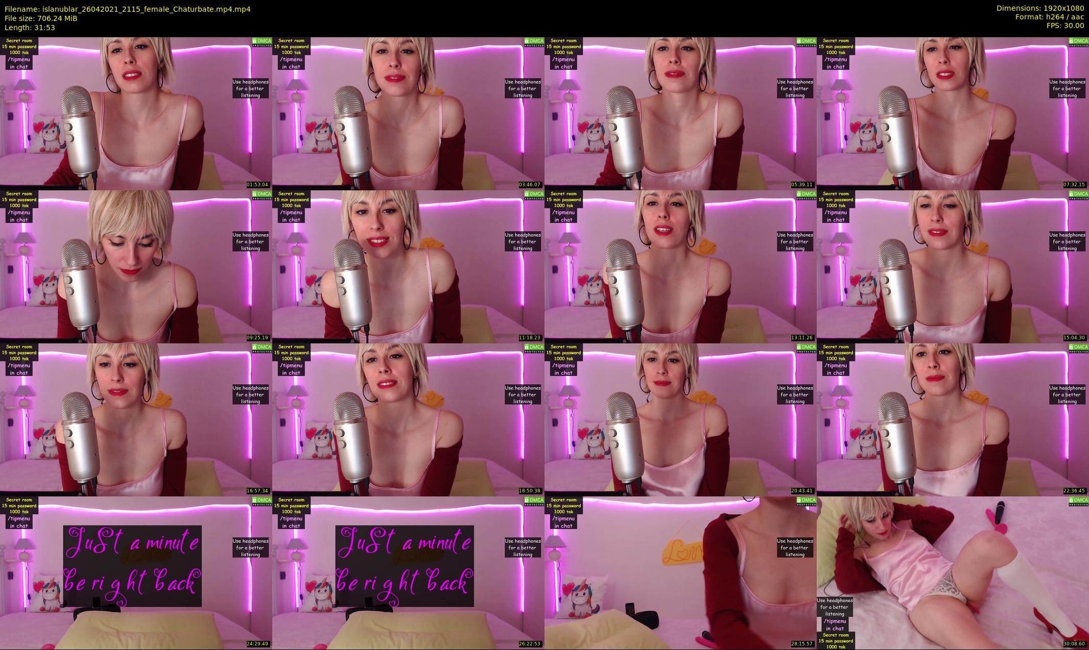 islanublar — 32 minute Chaturbate female cam show recording, 1080p, Apr 26, 2021