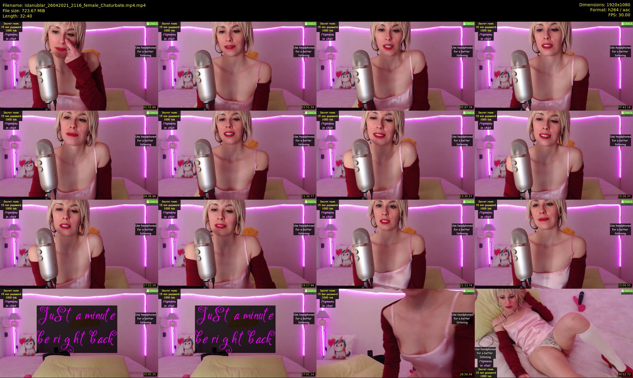 islanublar — 33 minute Chaturbate female cam show recording, 1080p, Apr 26, 2021