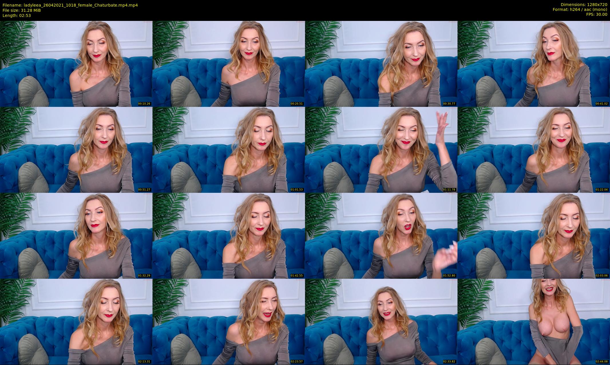 ladyleea — 3 minute Chaturbate female cam show recording, 720p, Apr 26, 2021