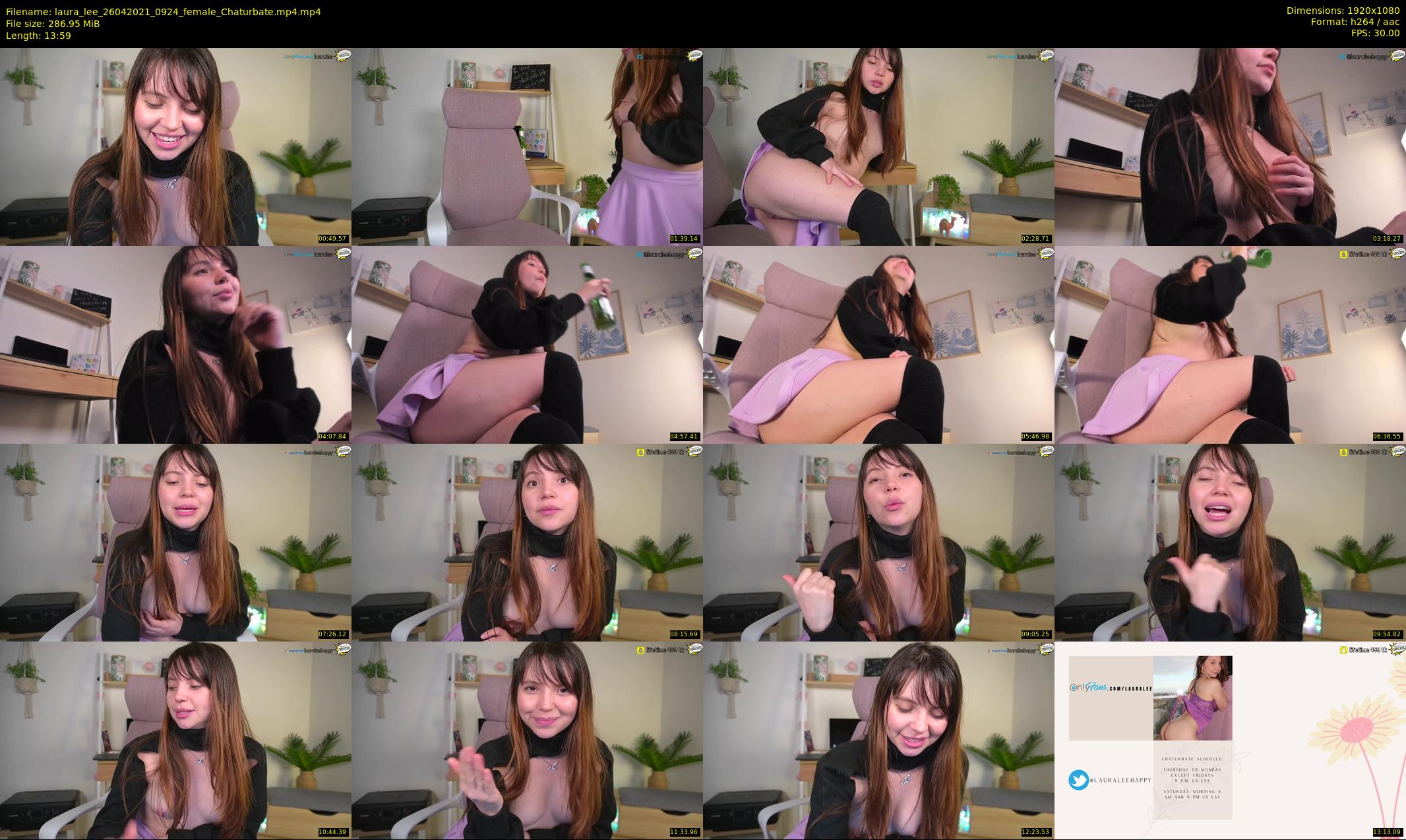 laura_lee — 14 minute Chaturbate female cam show recording, 1080p, Apr 26, 2021