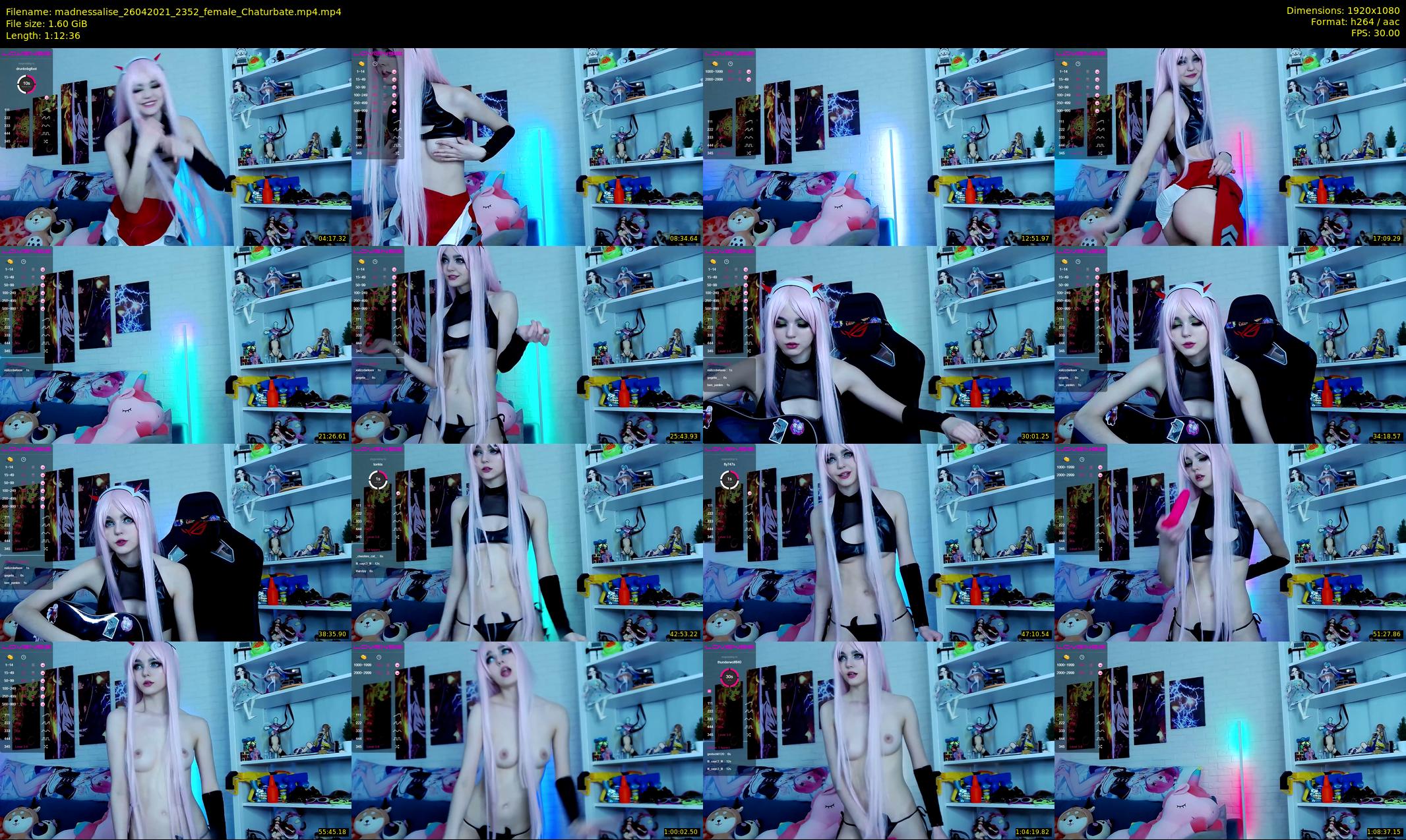 madnessalise — 73 minute Chaturbate female cam show recording, 1080p, Apr 26, 2021